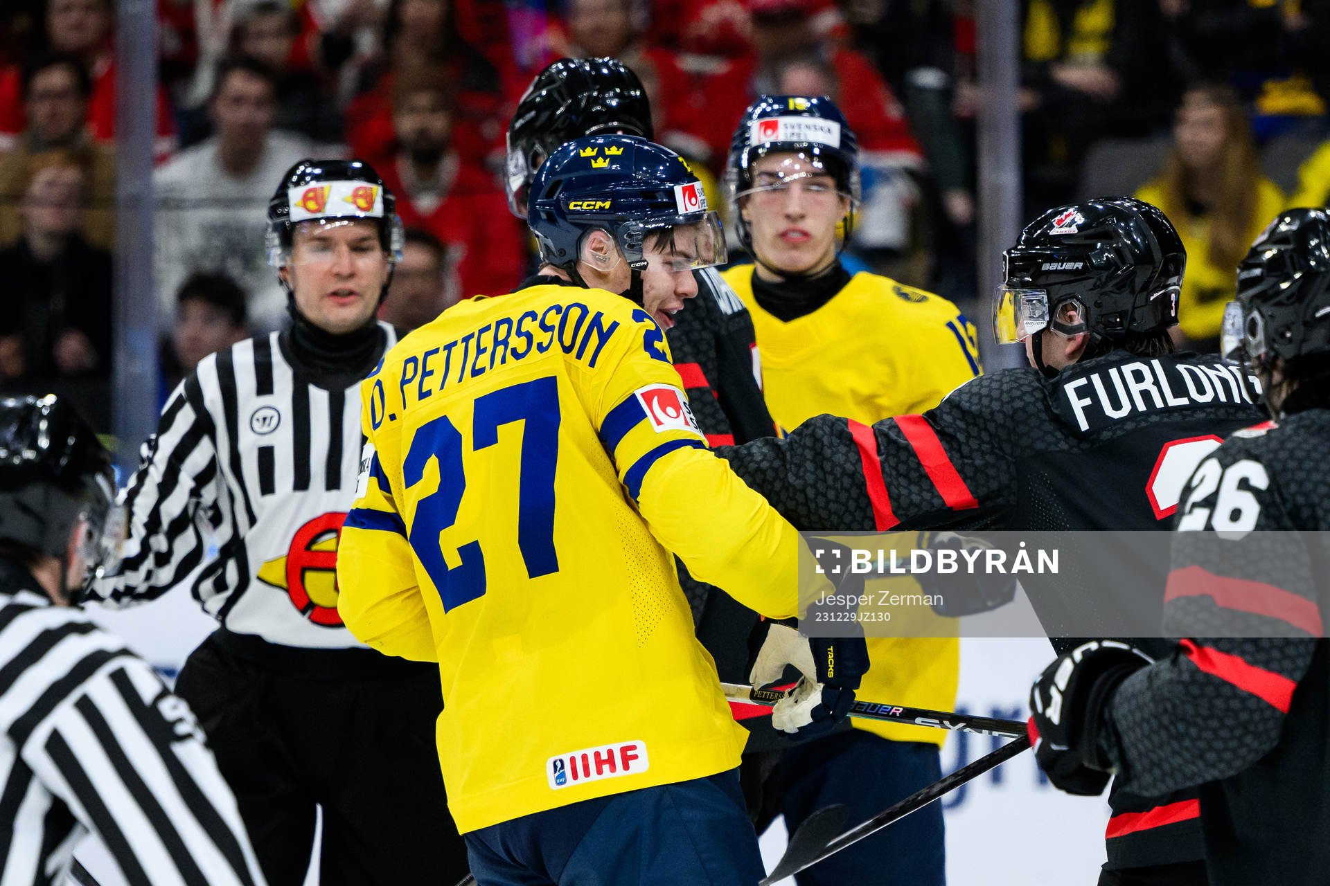 Oskar Pettersson of Sweden and Jake Furlong of Canada
