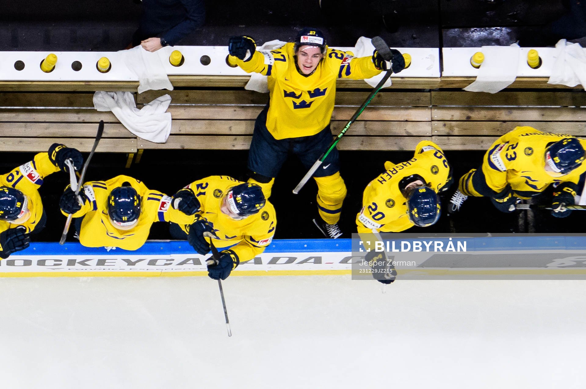 Oskar Pettersson of Sweden celebrates