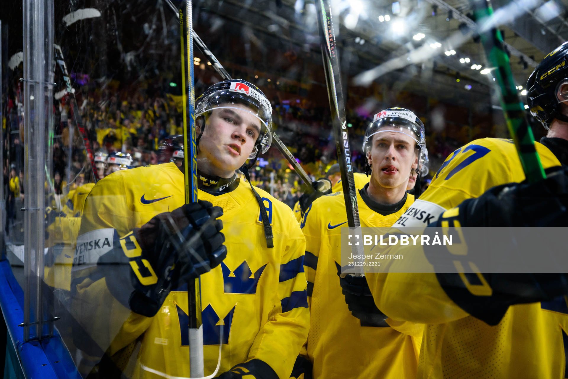 Axel Sandin-Pellikka of Sweden celebrates