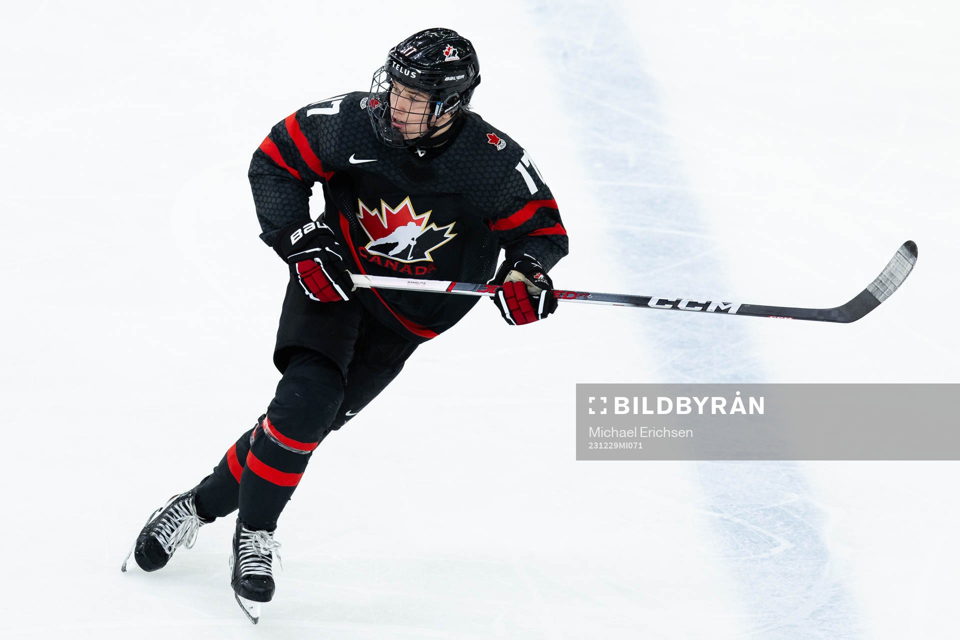 Macklin Celebrini of Canada