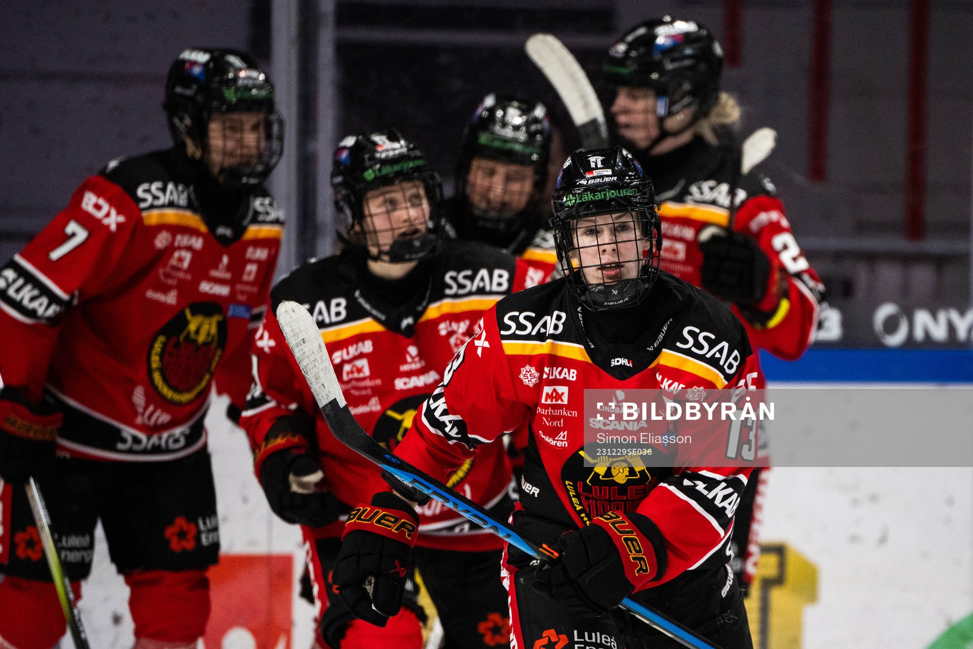 Luleås Jenna Pirttijärvi jublar
