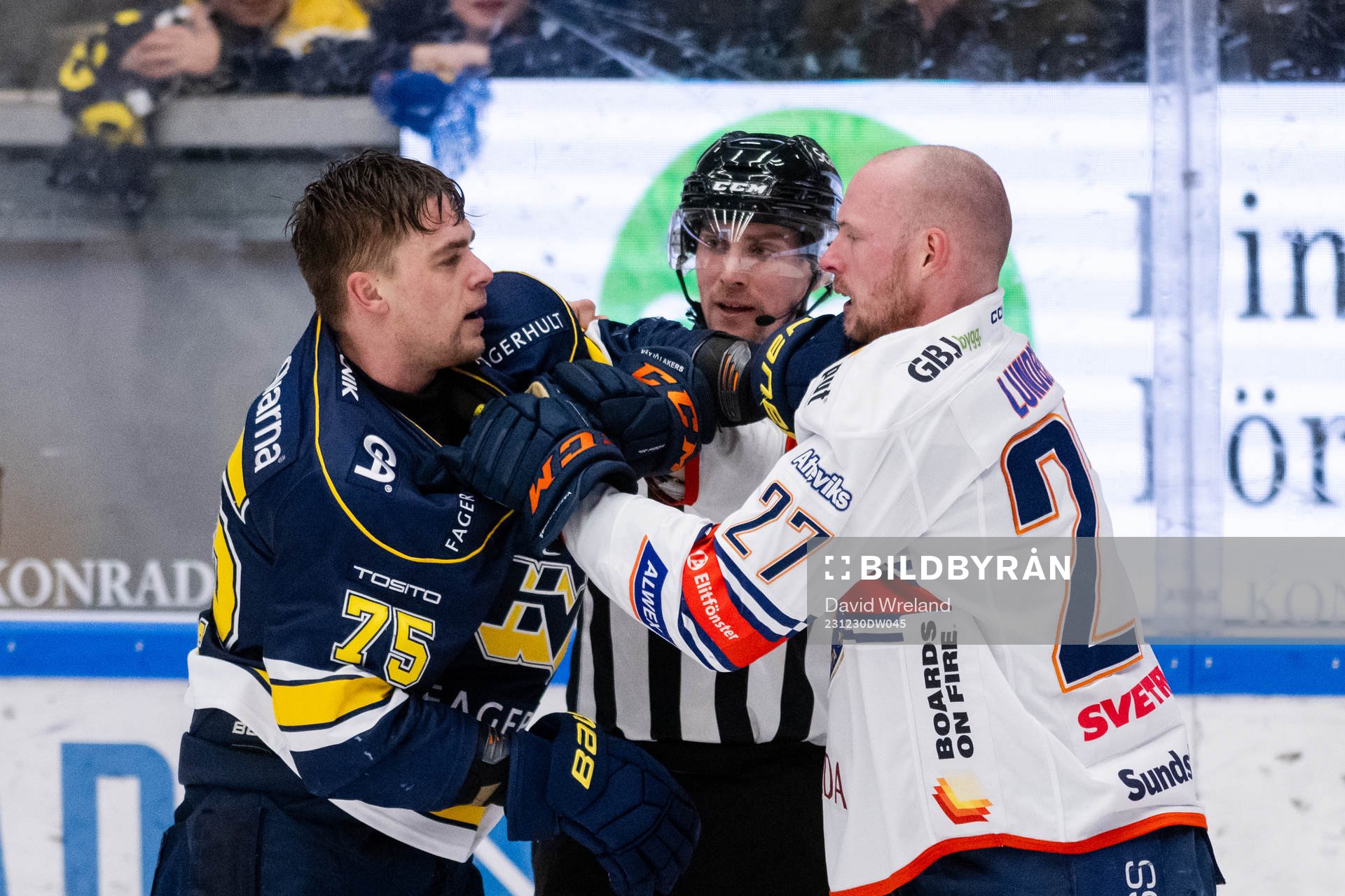 HV71s Radan Lenc och Växjös Martin Lundberg