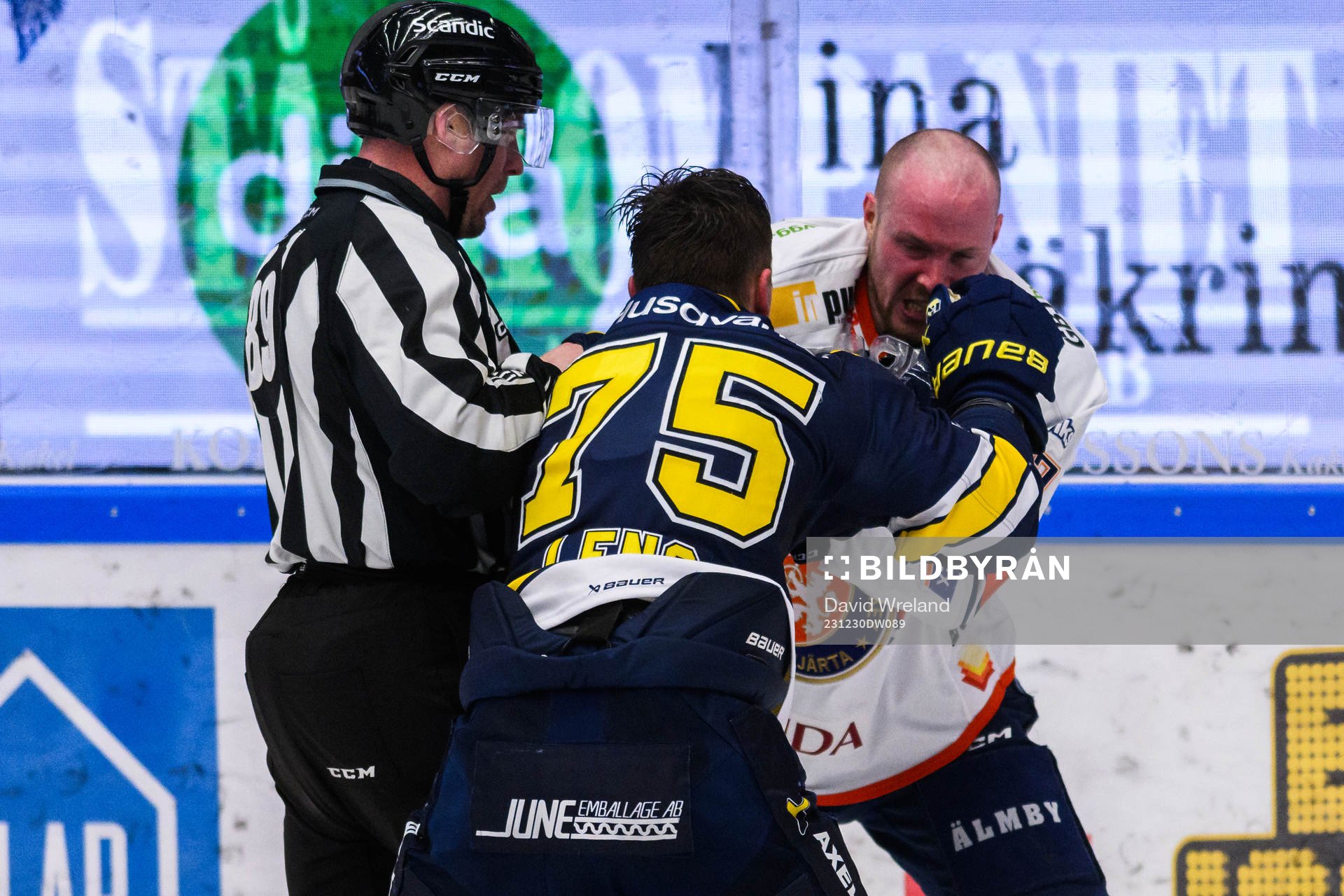HV71s Radan Lenc och Växjös Martin Lundberg