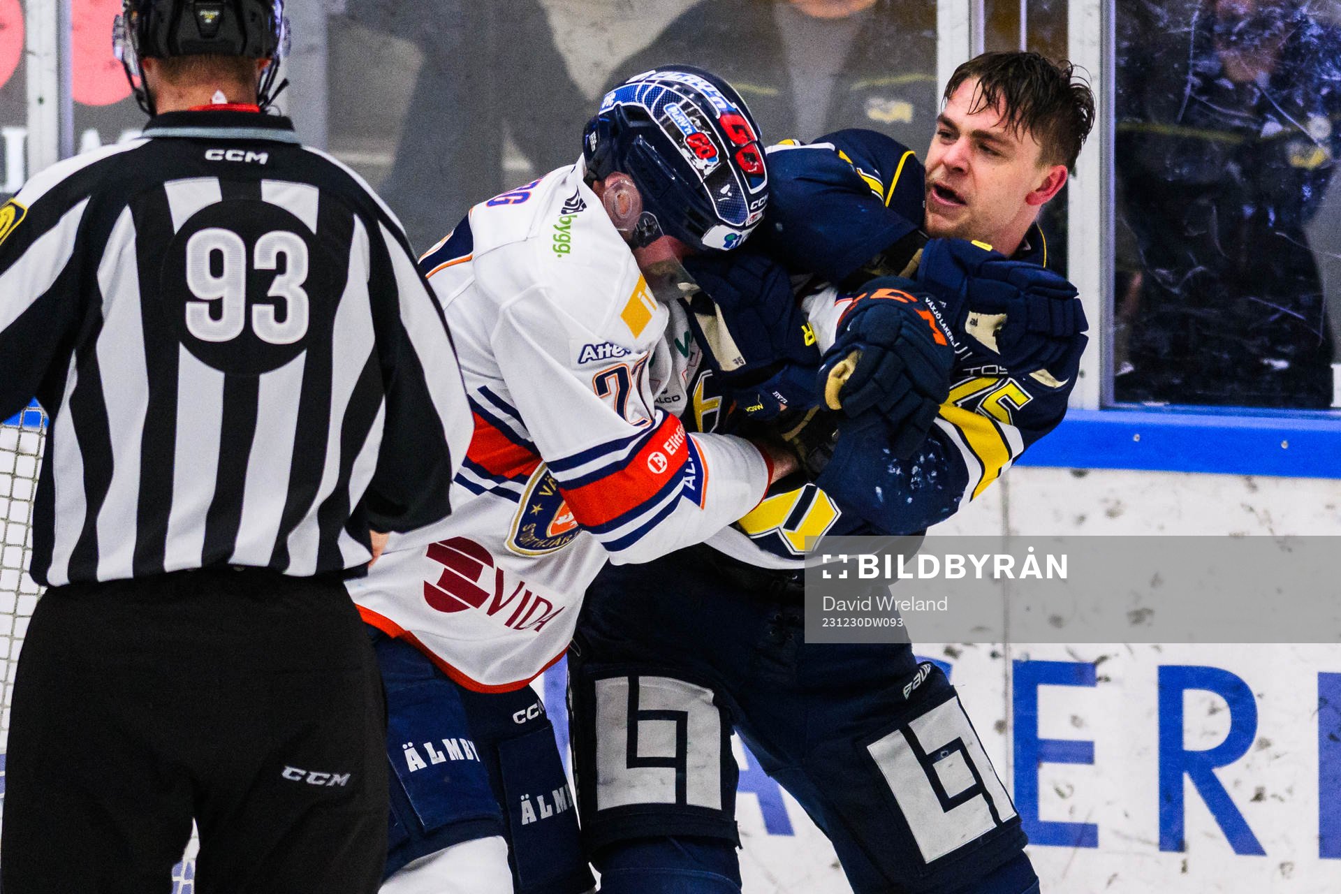 Växjös Martin Lundberg och HV71s Radan Lenc