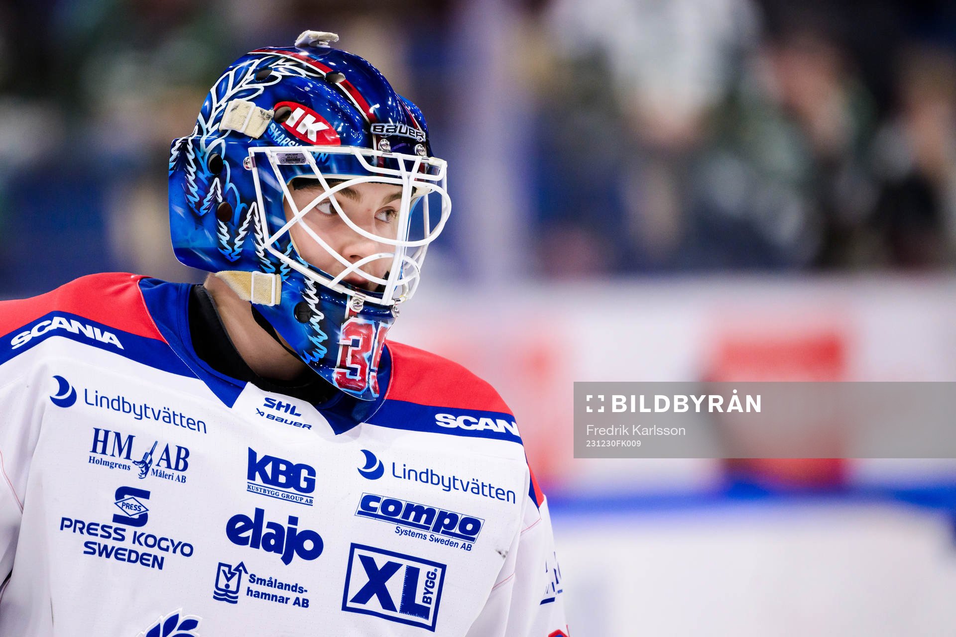 Oskarshamns målvakt Hubert Forsberg Zetterström