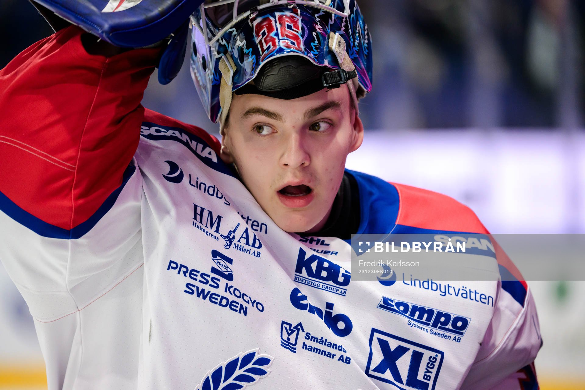 Oskarshamns målvakt Hubert Forsberg Zetterström