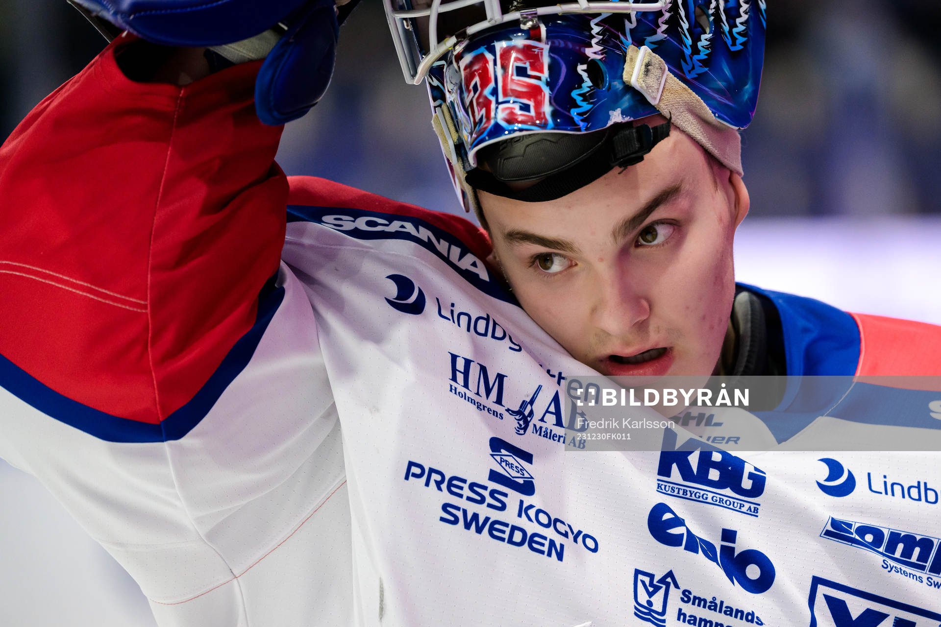 Oskarshamns målvakt Hubert Forsberg Zetterström
