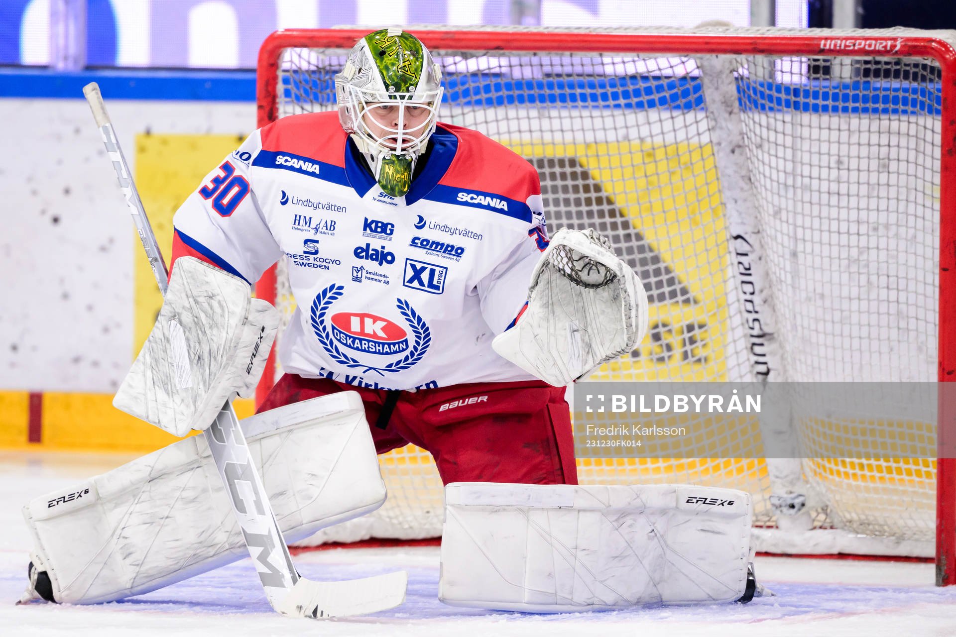 Oskarshamns målvakt Niklas Lundström