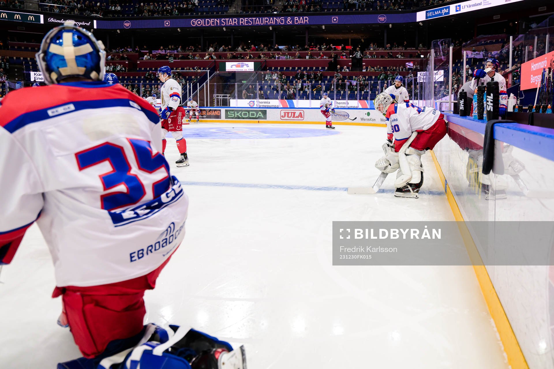 Oskarshamns målvakt Hubert Forsberg Zetterström och
