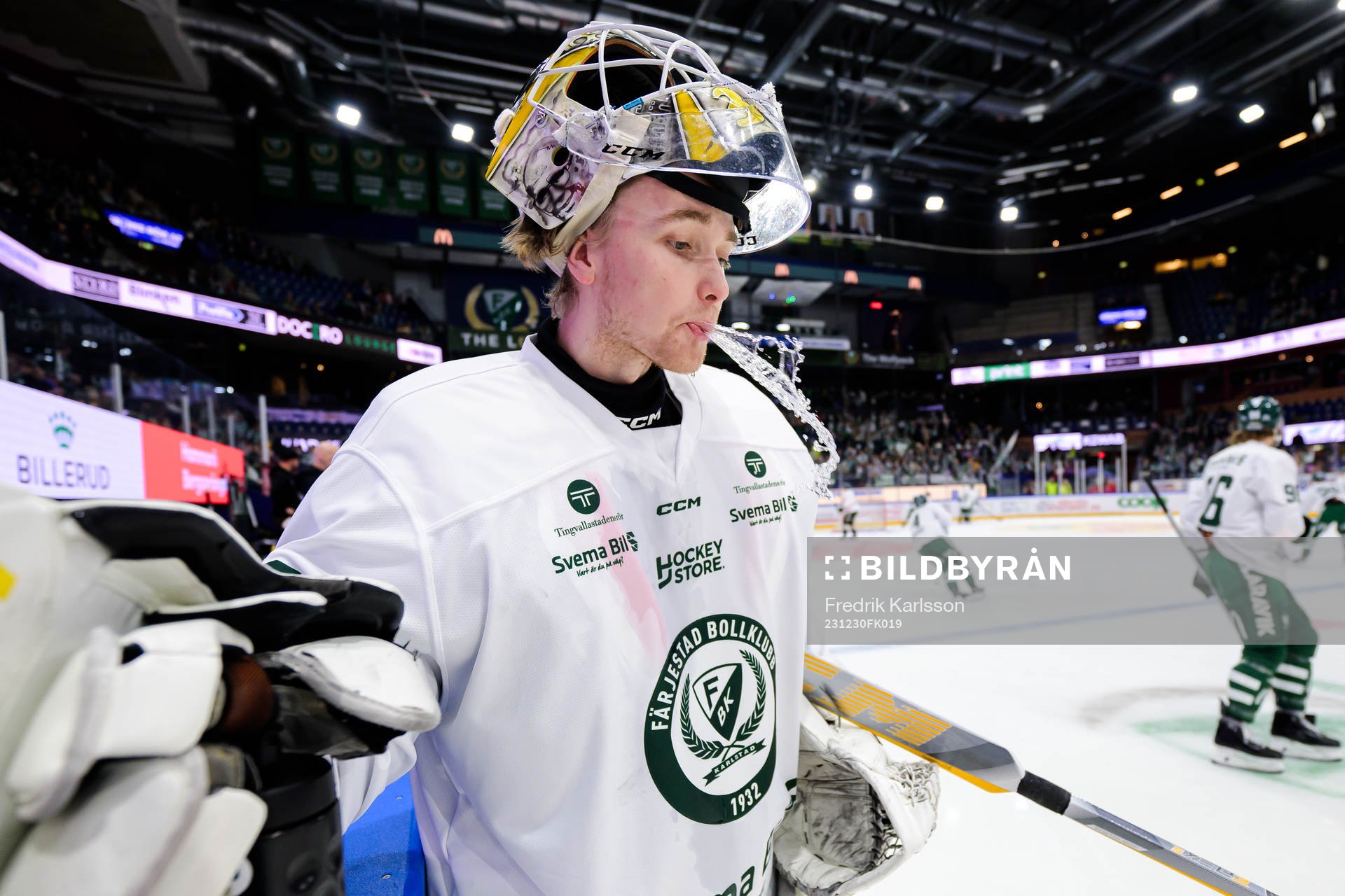 Färjestads målvakt Tobias Normann