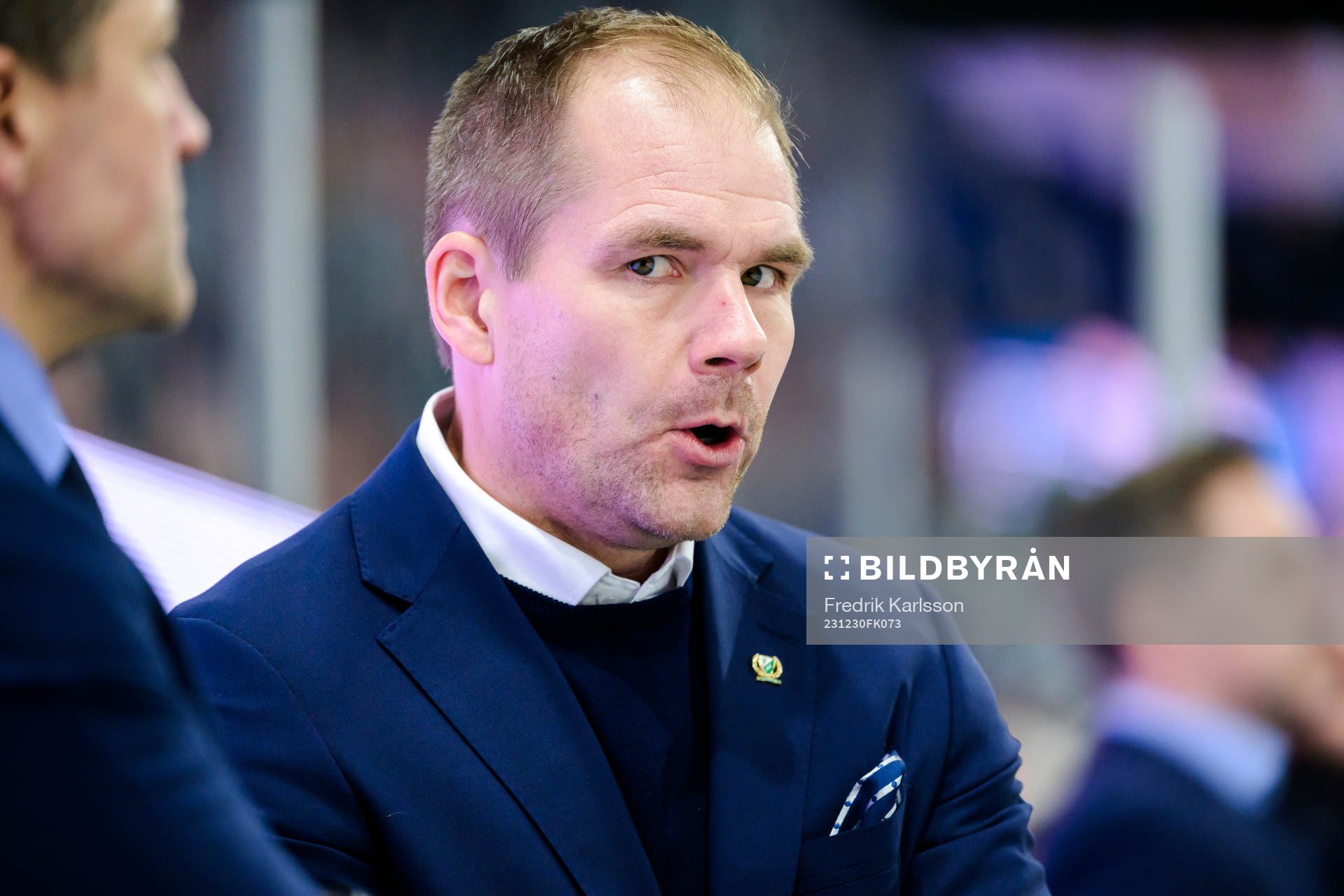 Färjestads tränare Thomas Mitell