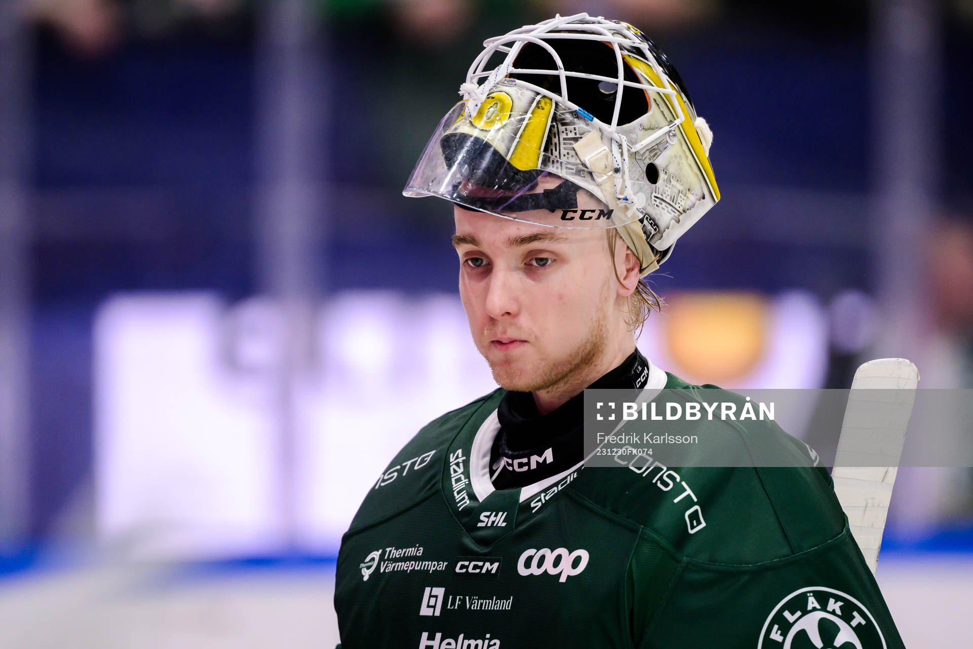 Färjestads målvakt Tobias Normann