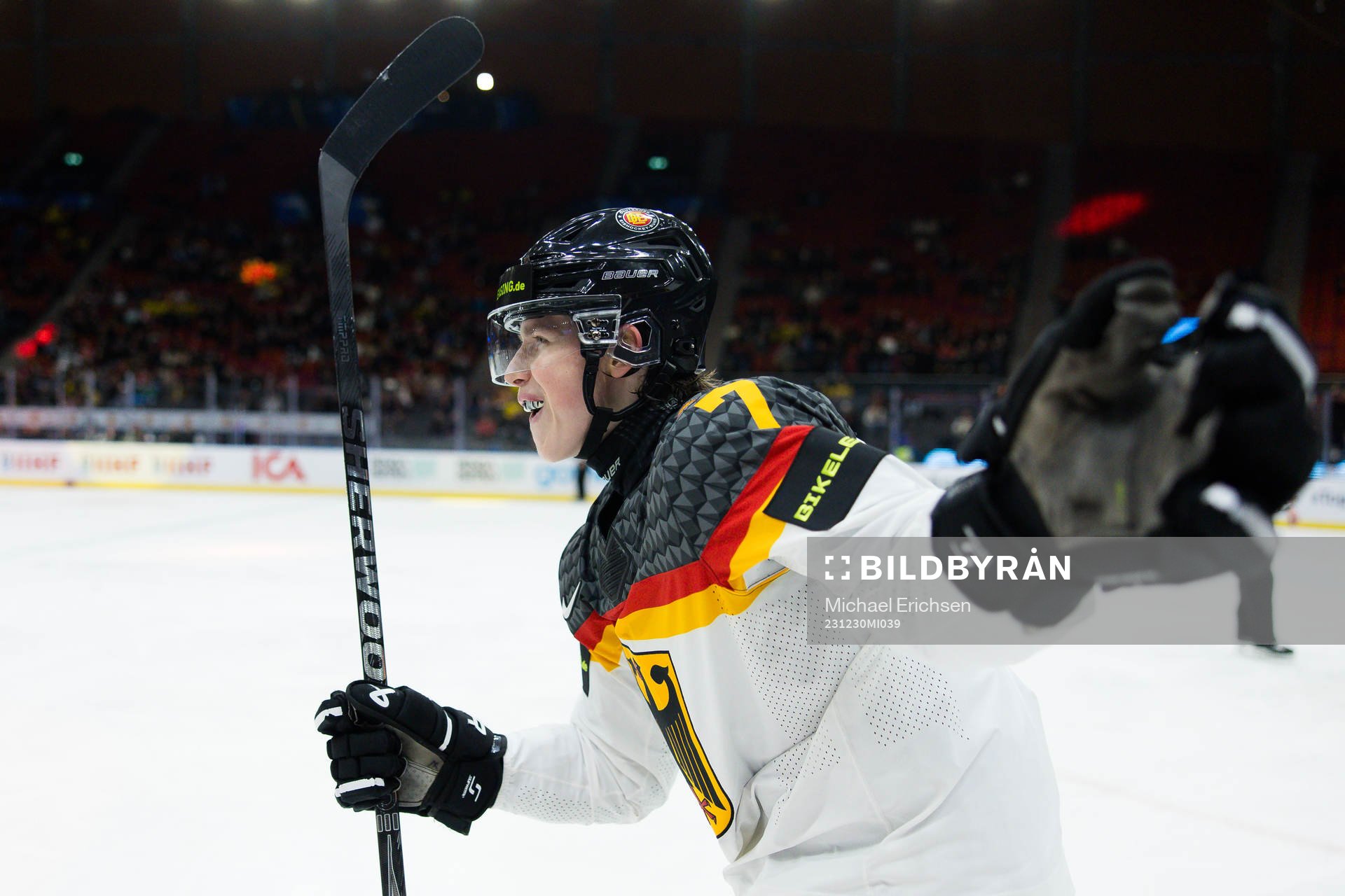 Samuel Schindler of Germany celebrates