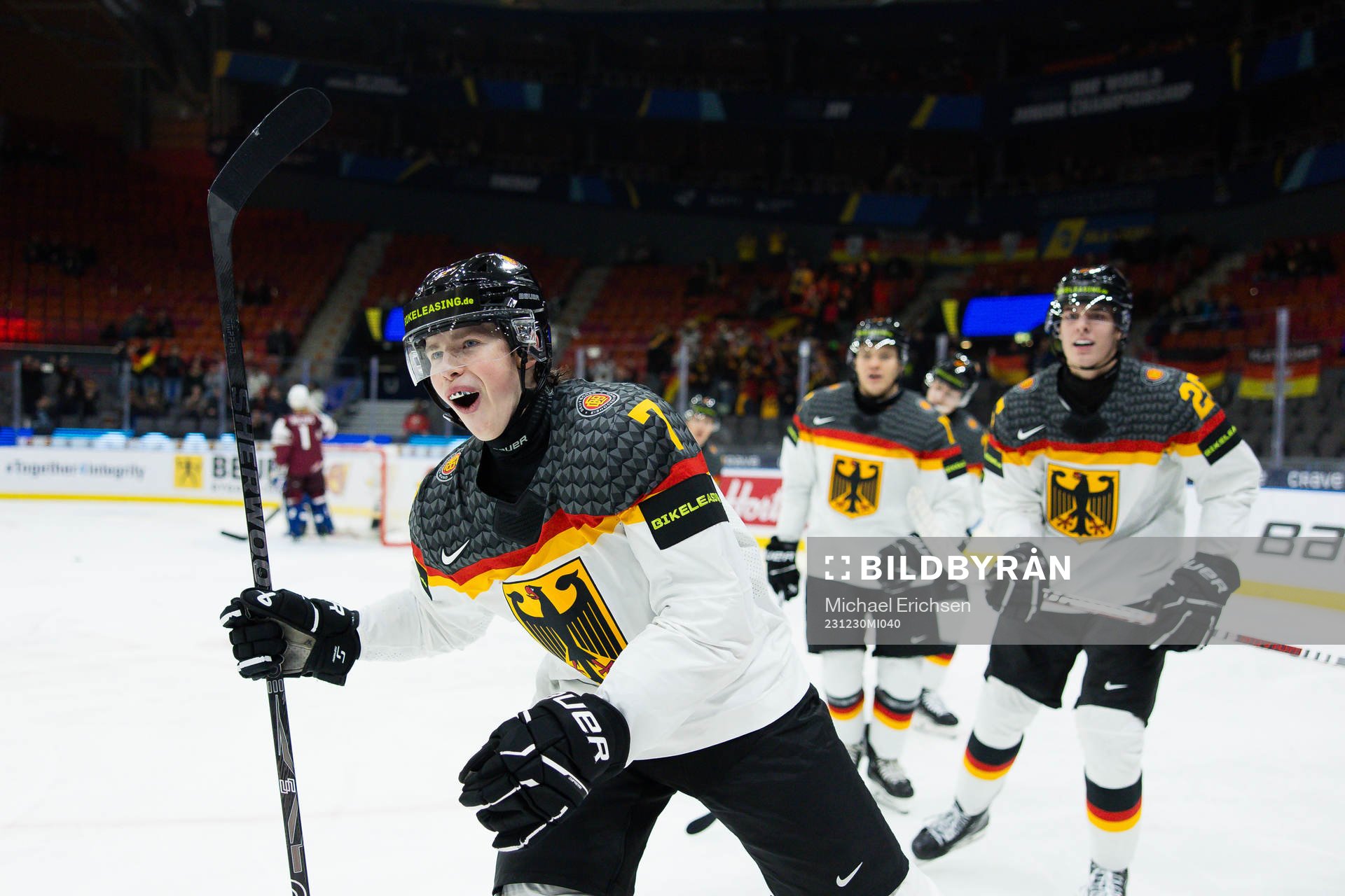 Samuel Schindler of Germany celebrates