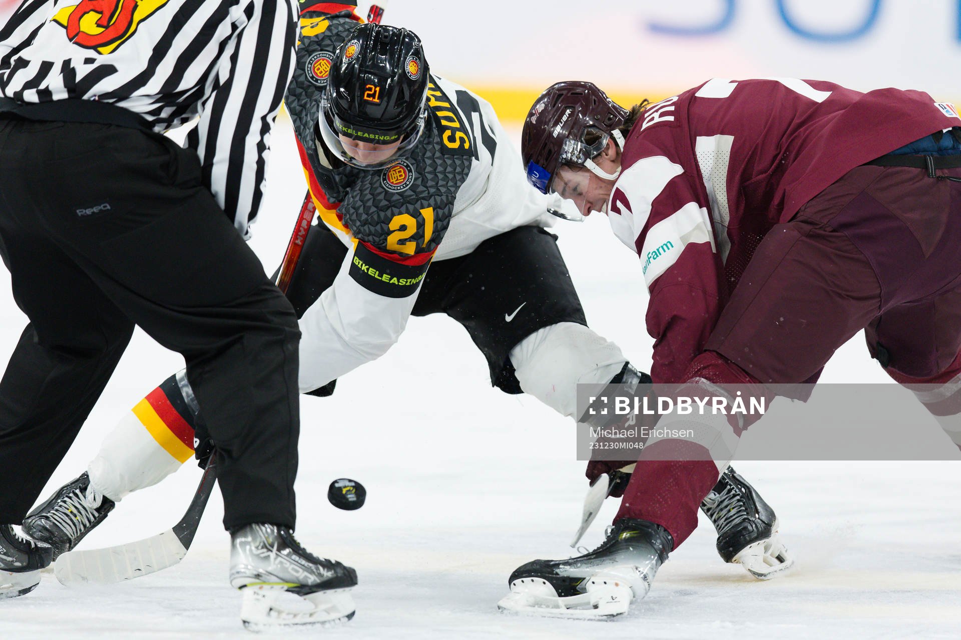 Julius Sumpf of Germany Rainers Rullers of Latvia