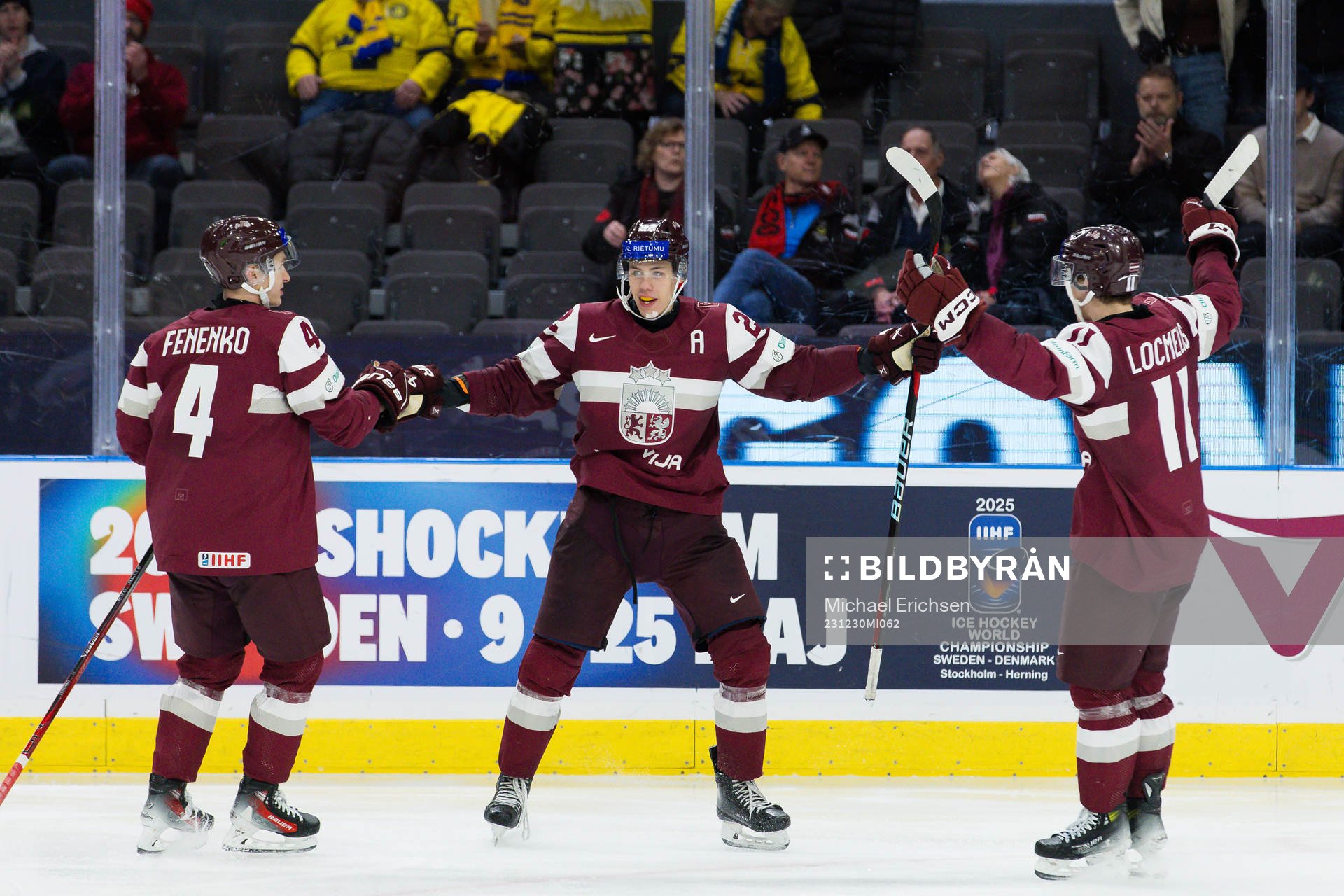 Sandis Vilmanis of Latvia celebrates