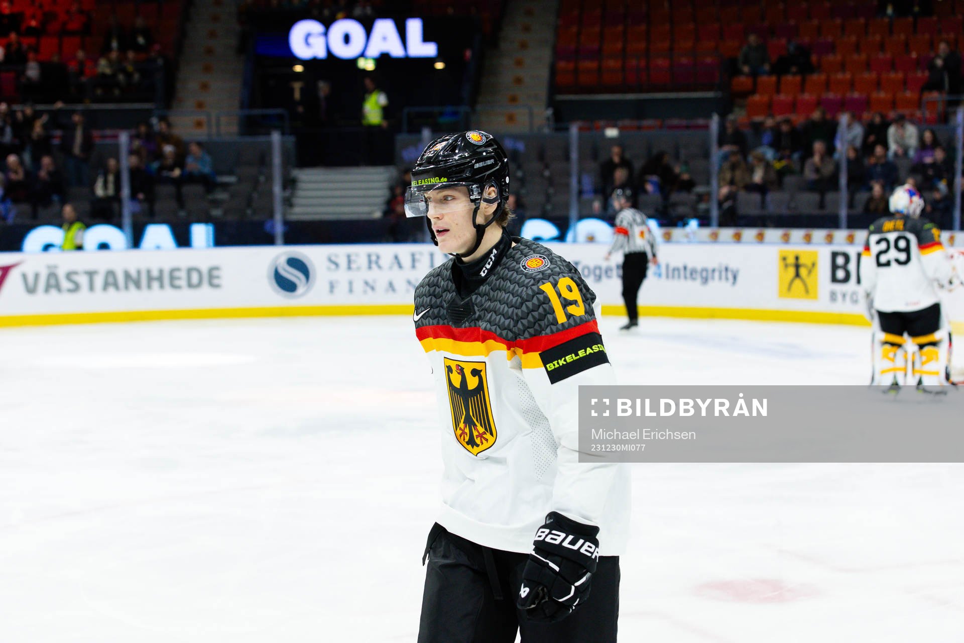 Eric Hordler of Germany looks dejected