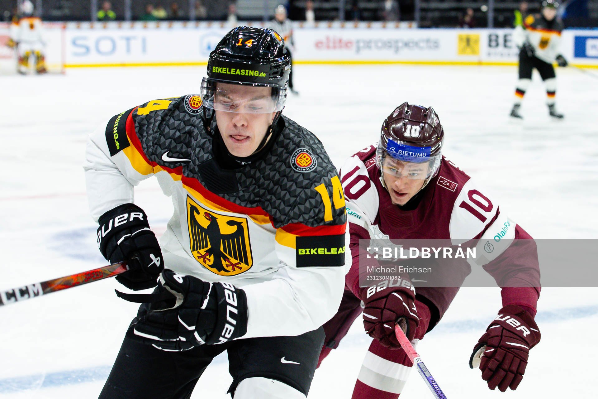 Kevin Bicker of Germany and Emils Veckaktins of Latvia