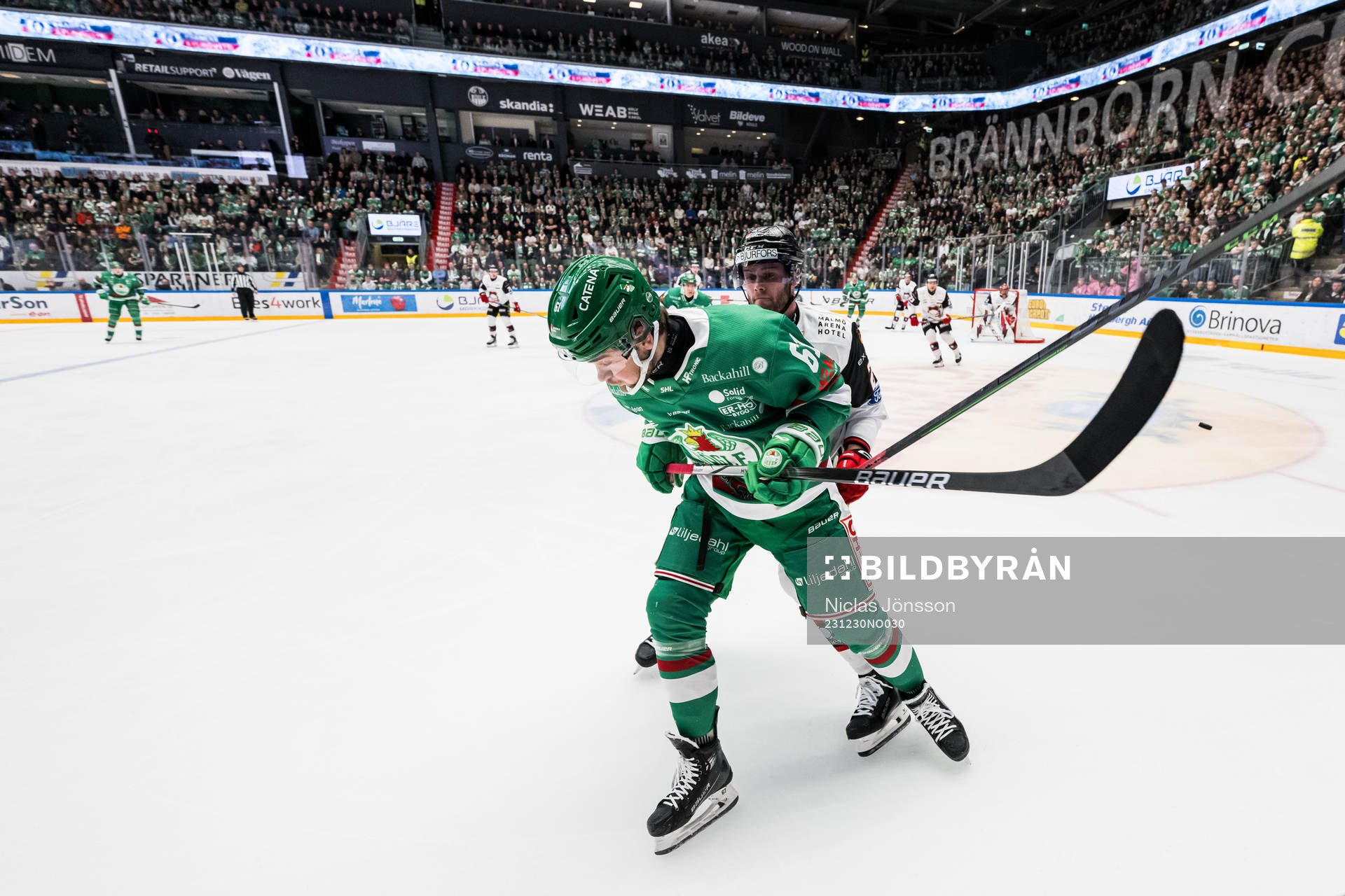 Rögles Lukas Ekeståhl-Jonsson och Malmö Redhawks Kim