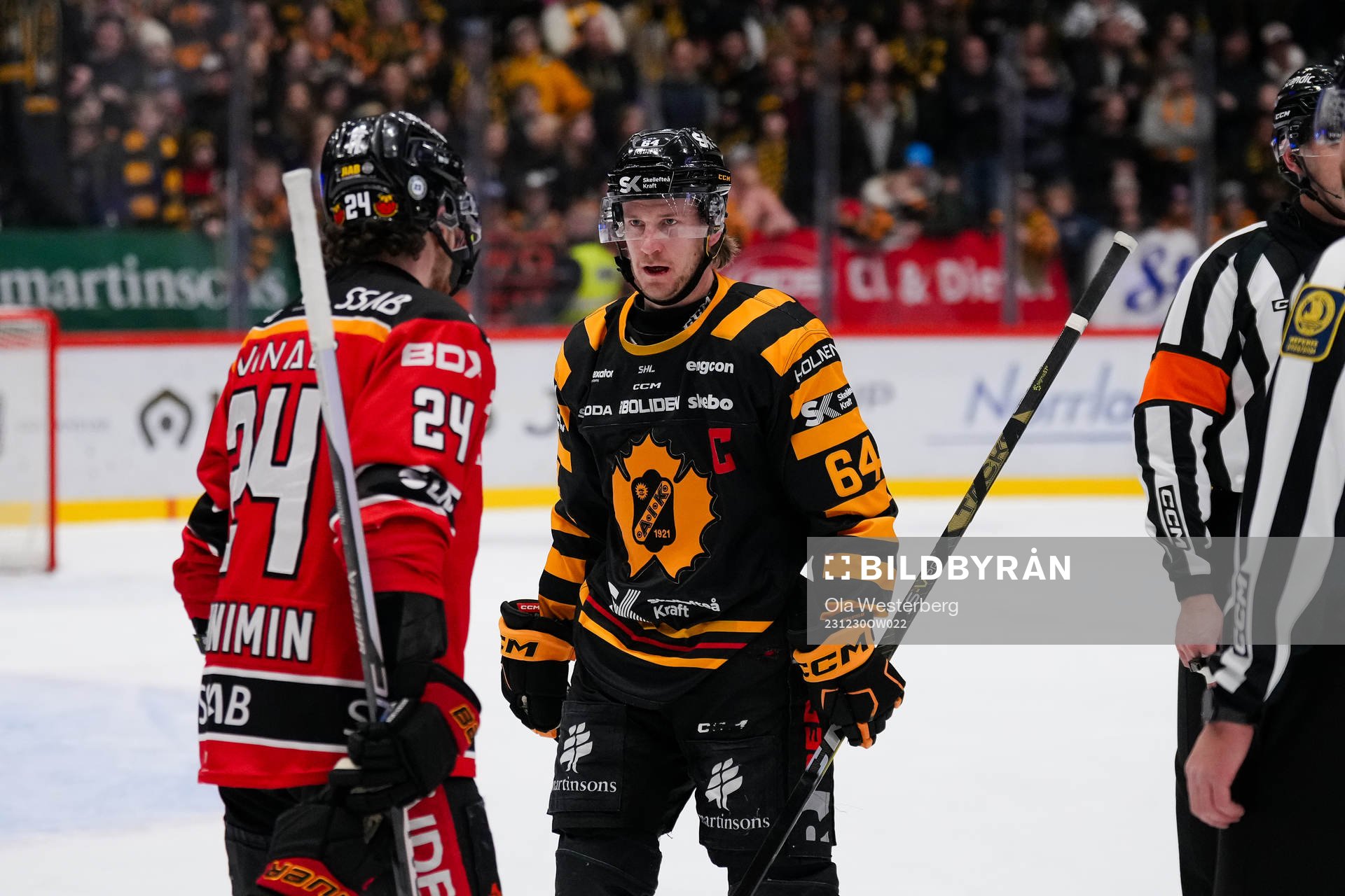 Skellefteås Jonathan Pudas och Luleås Brendan Shinnimin