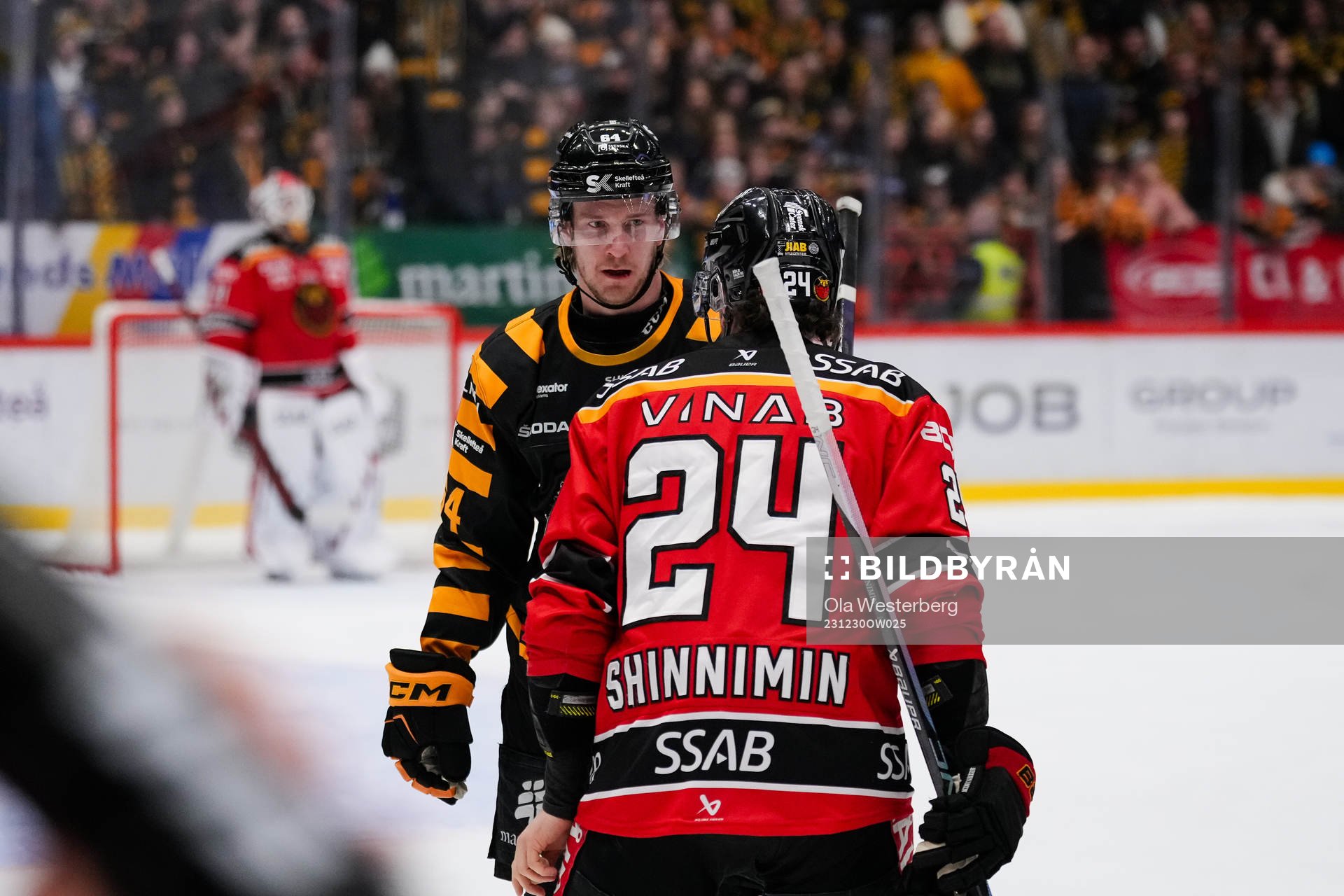 Skellefteås Jonathan Pudas och Luleås Brendan Shinnimin