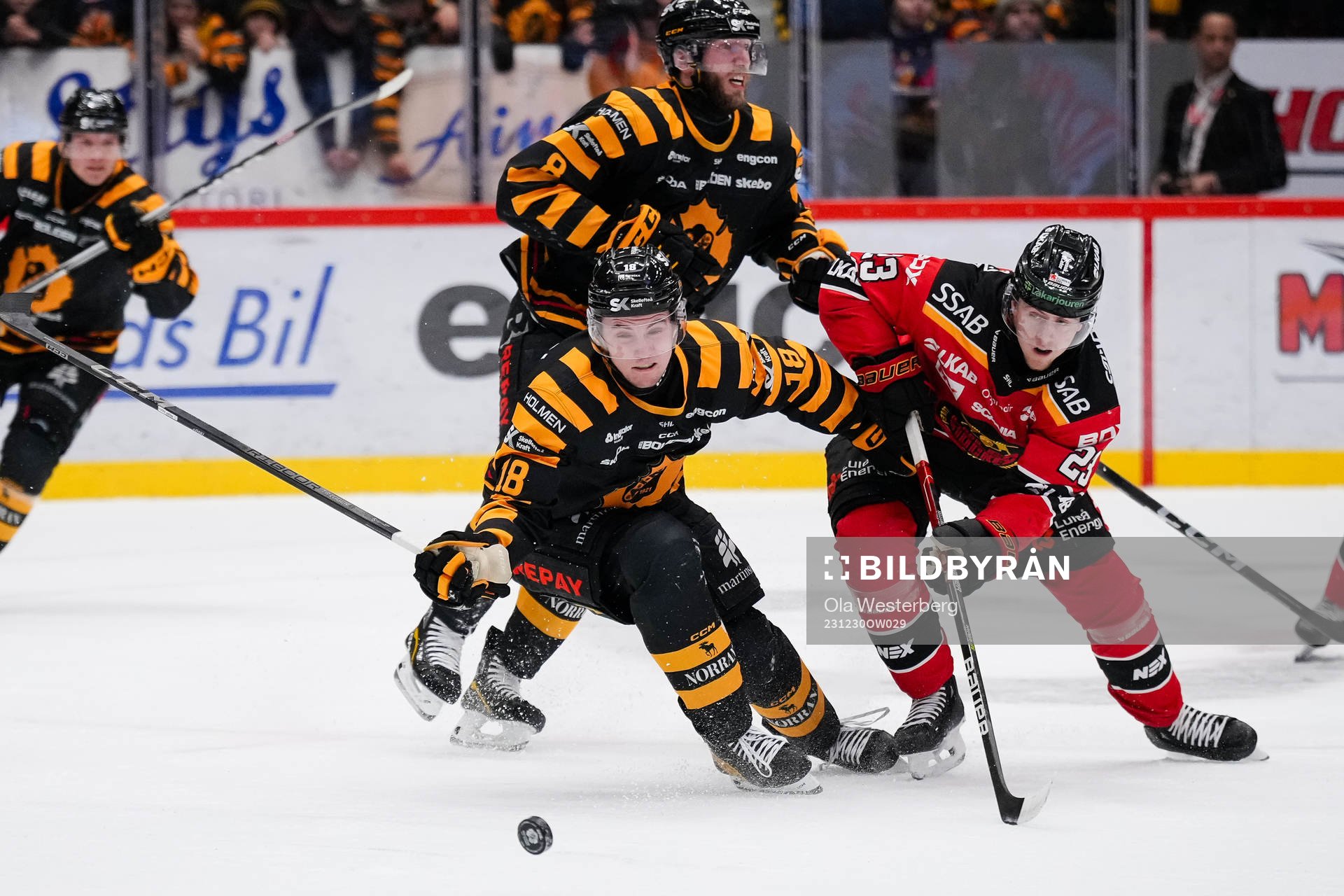 Skellefteås Elias Stenman och Luleås Jesper Sellgren