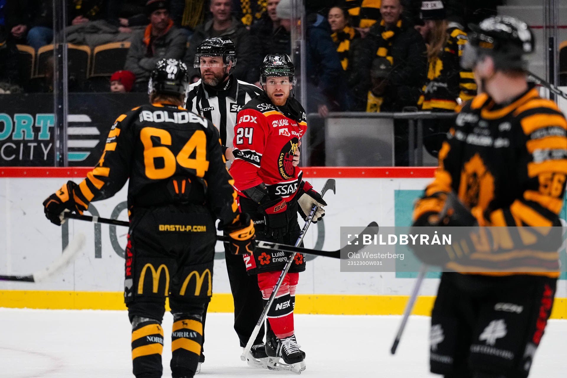 Skellefteås Jonathan Pudas och Luleås Brendan Shinnimin