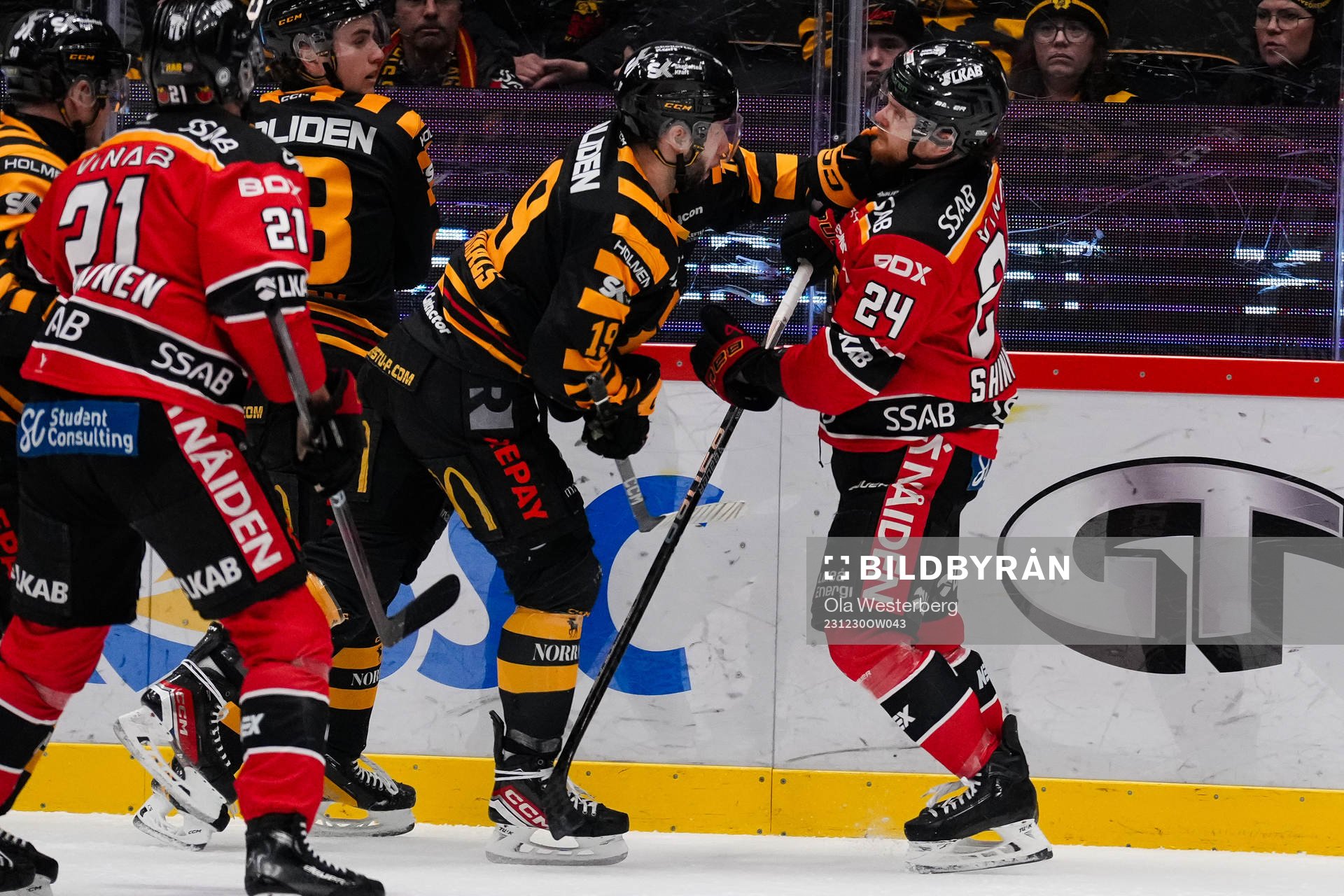 under ishockeymatchen i SHL mellan Skellefteå och Luleå