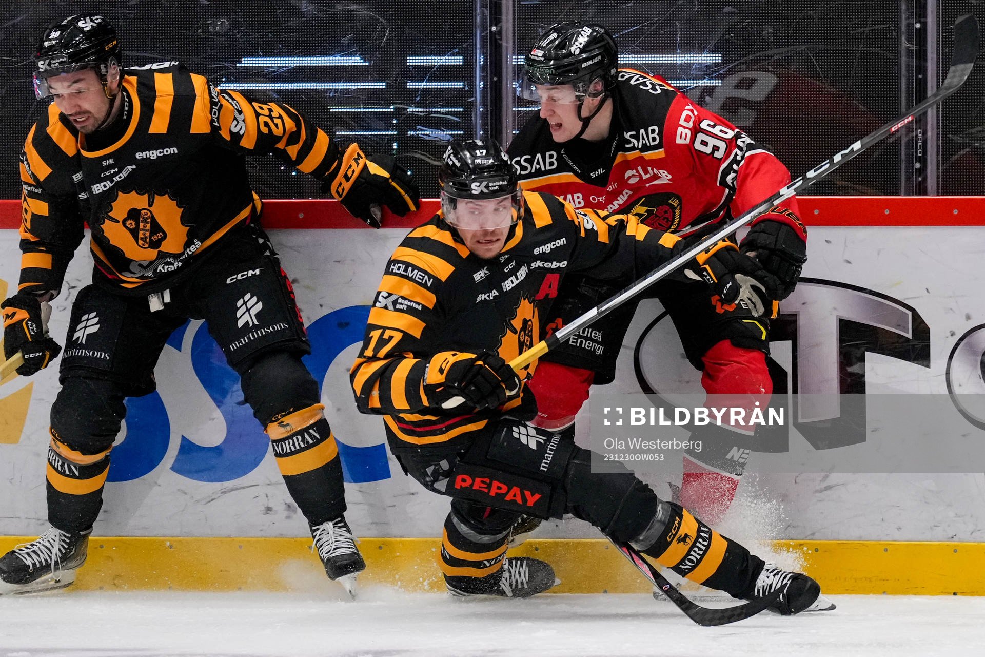 Skellefteås Pär Lindholm och Luleås Pontus Andreasson