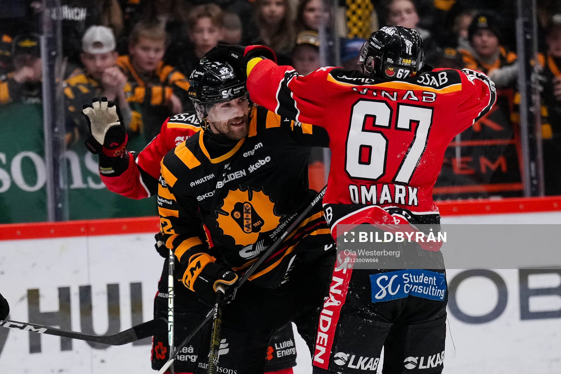 Skellefteås Arvid Lundberg och Luleås Linus Omark