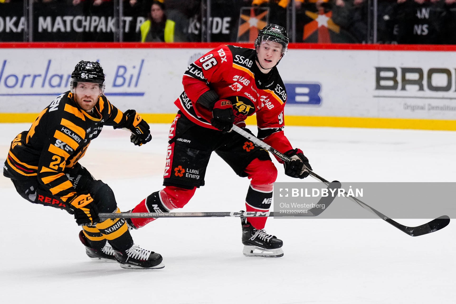 Skellefteås Oscar Lindberg och Luleås Pontus Andreasson
