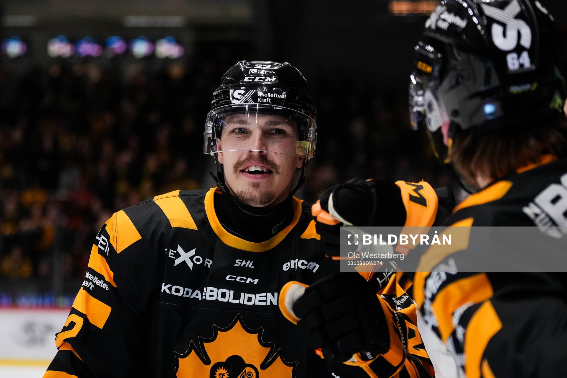 Skellefteås Jonathan Johnson jublar
