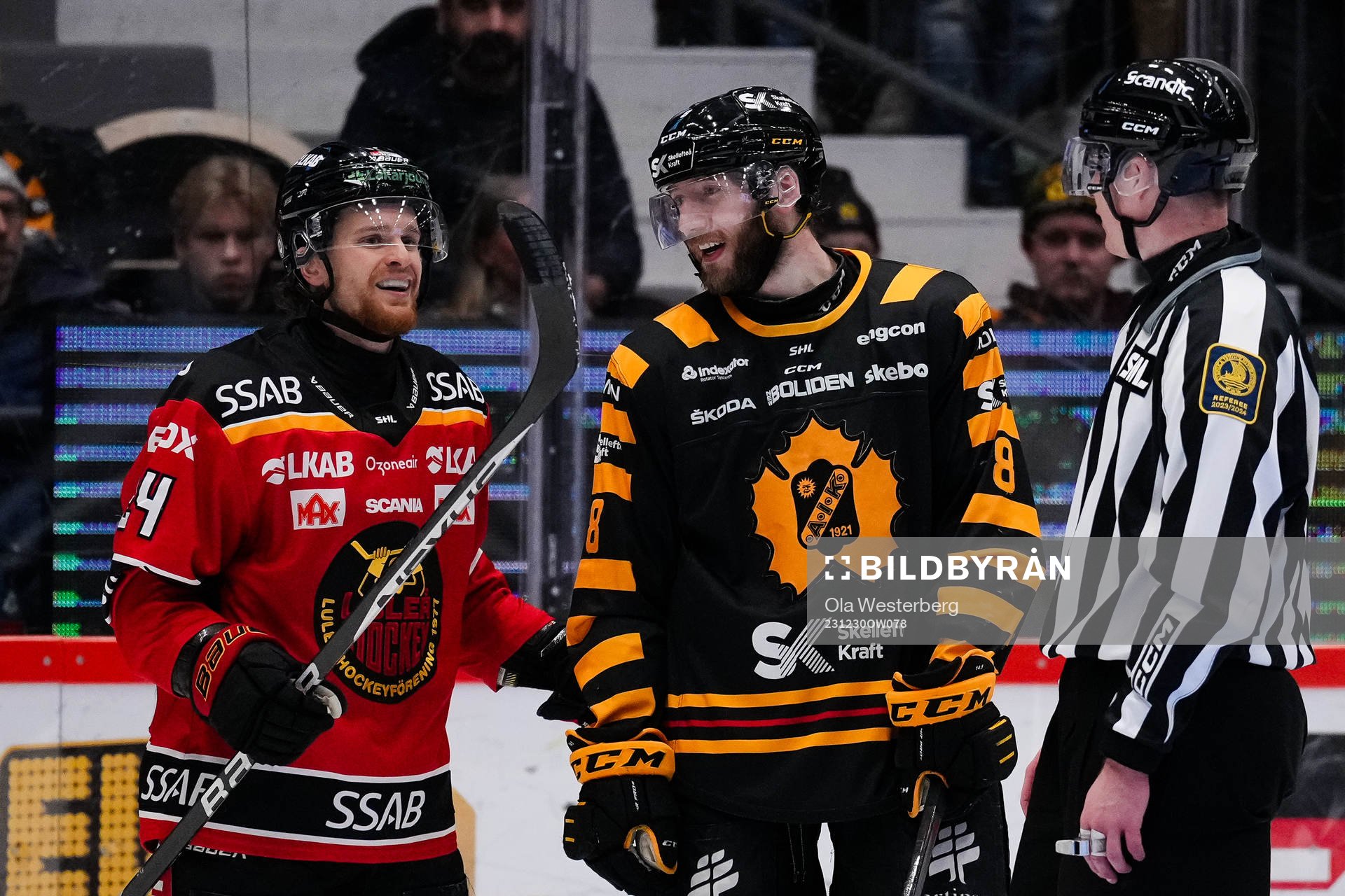 Luleås Brendan Shinnimin och Skellefteås Petter Granberg
