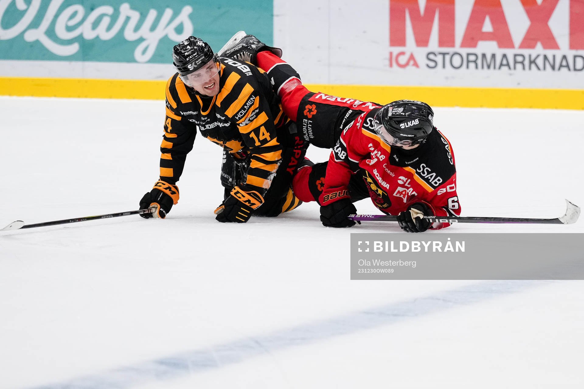 Skellefteås Andreas Johnson och Luleås Isac Hedqvist