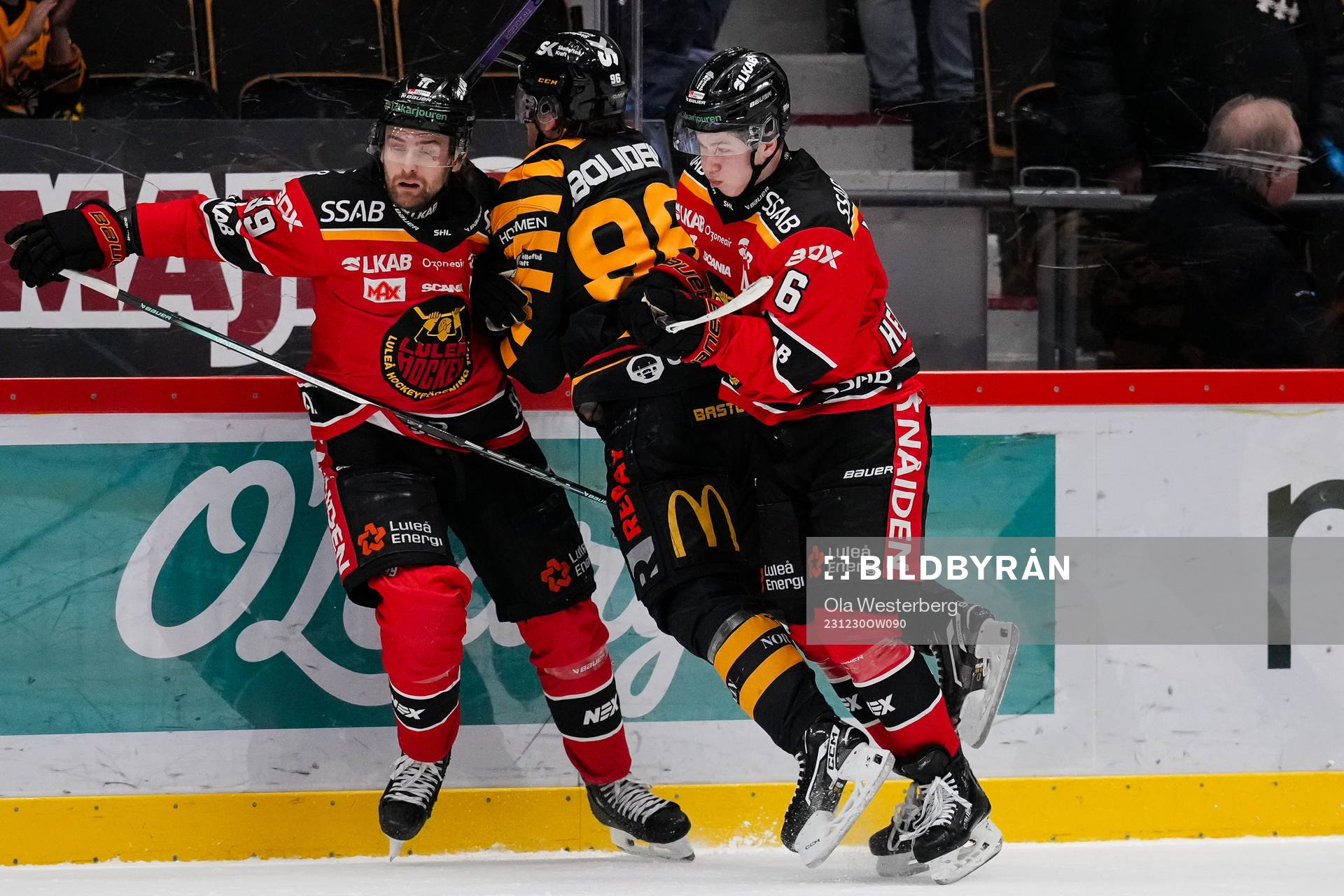 Luleås Pontus Själin och Skellefteås Rickard Hugg