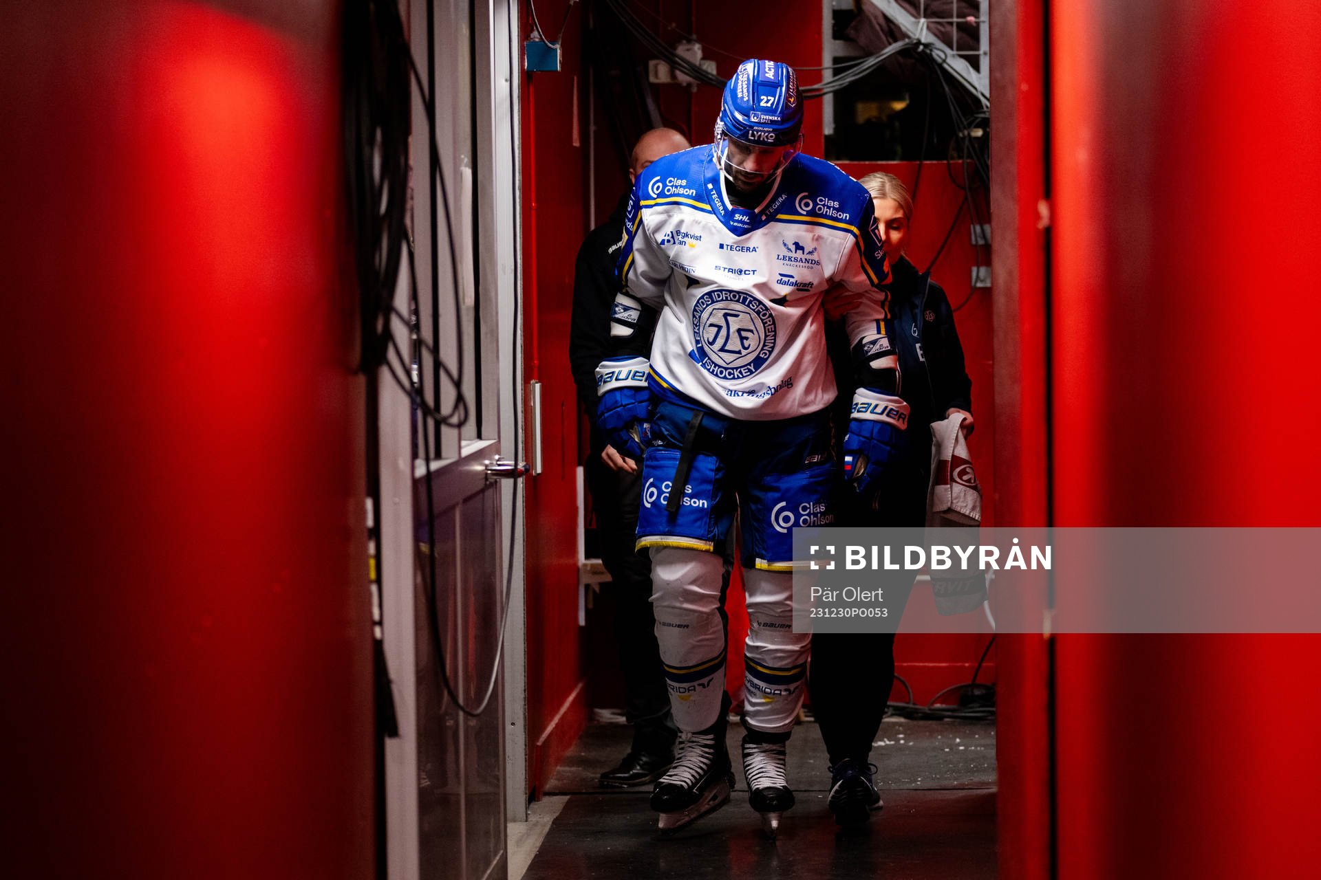 Leksands Marek Hrivik lämnar isen