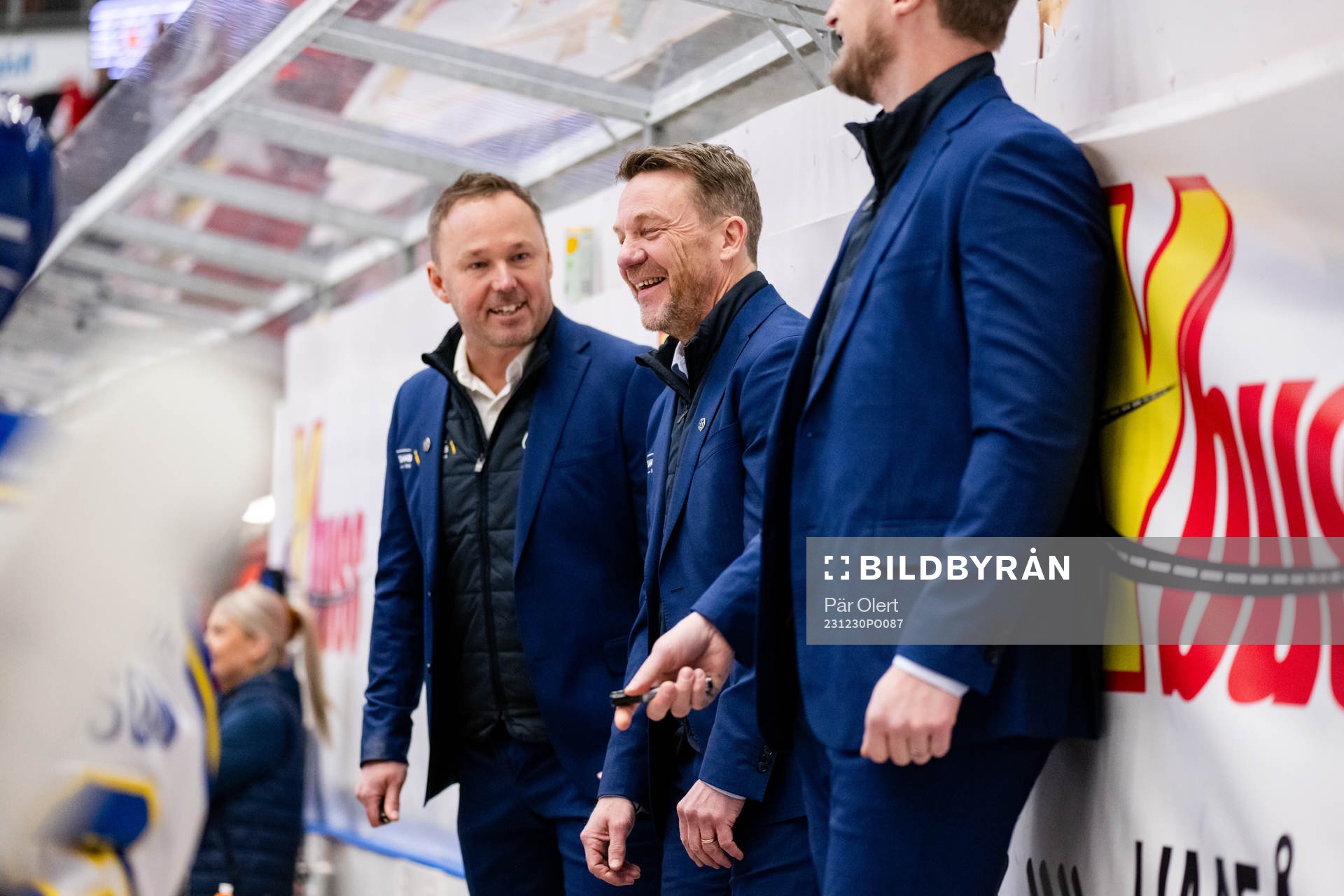 Leksands assisterande tränare Mikael Karlberg och Leksands