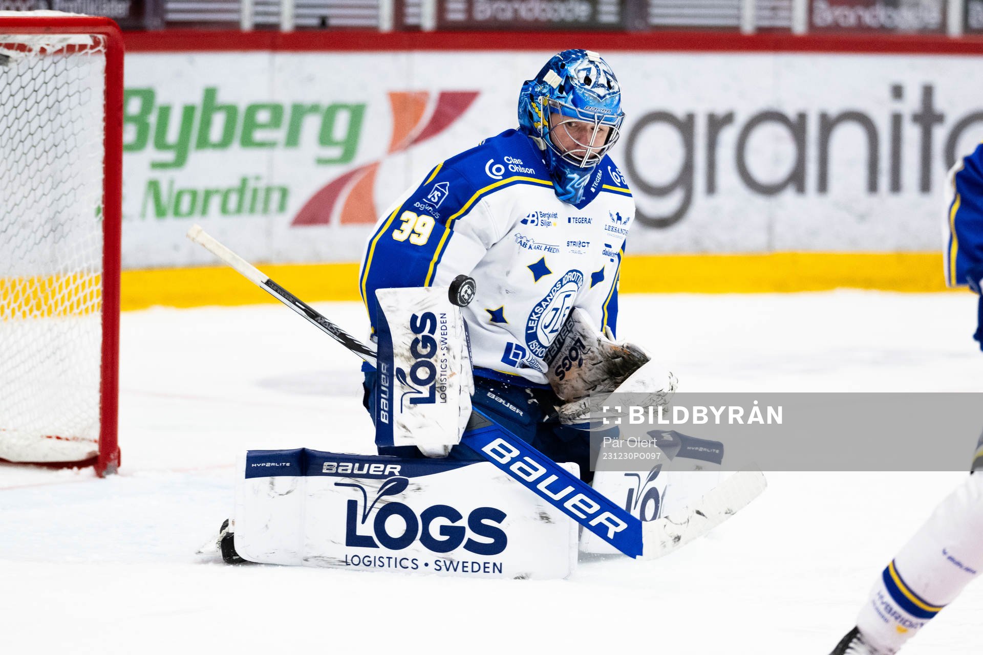 Leksands målvakt Filip Larsson