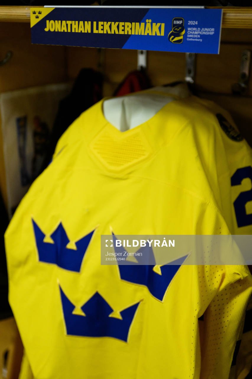 Jonathan Lekkerimäki’s game jersey