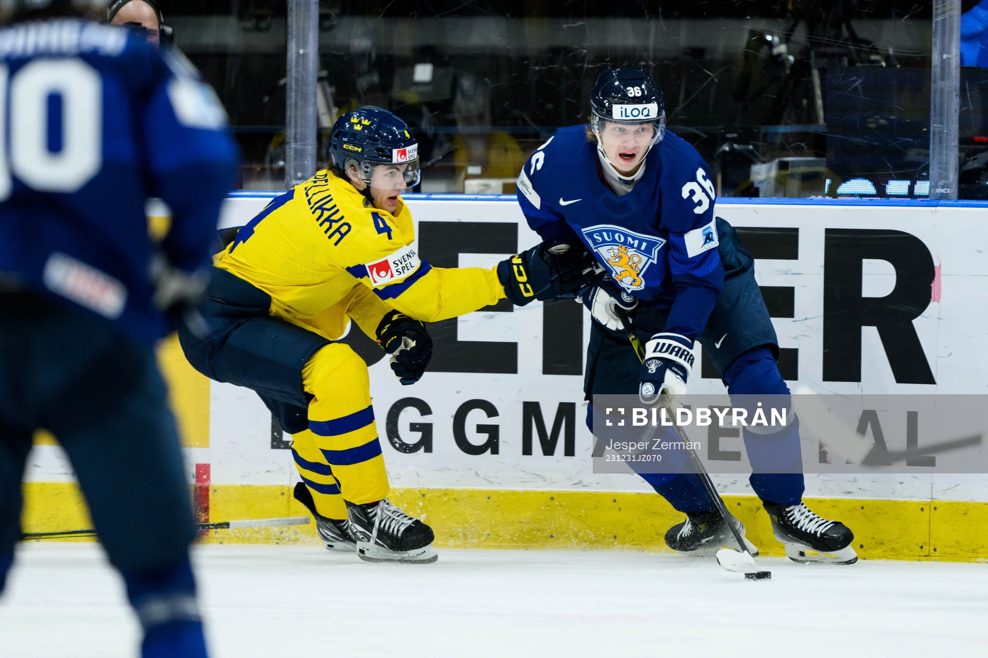 Axel Sandin-Pellikka of Sweden and Janne Naukkarinen of