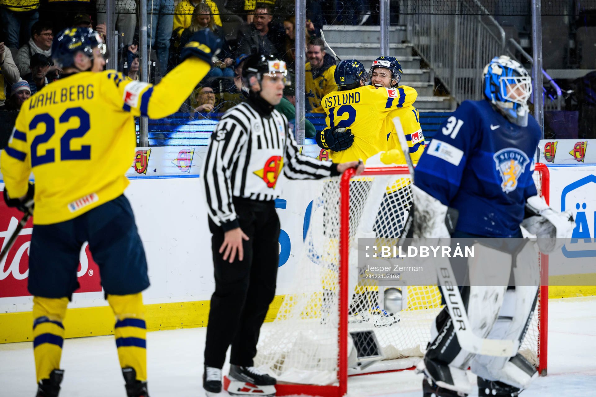 Isac Born of Sweden celebrating