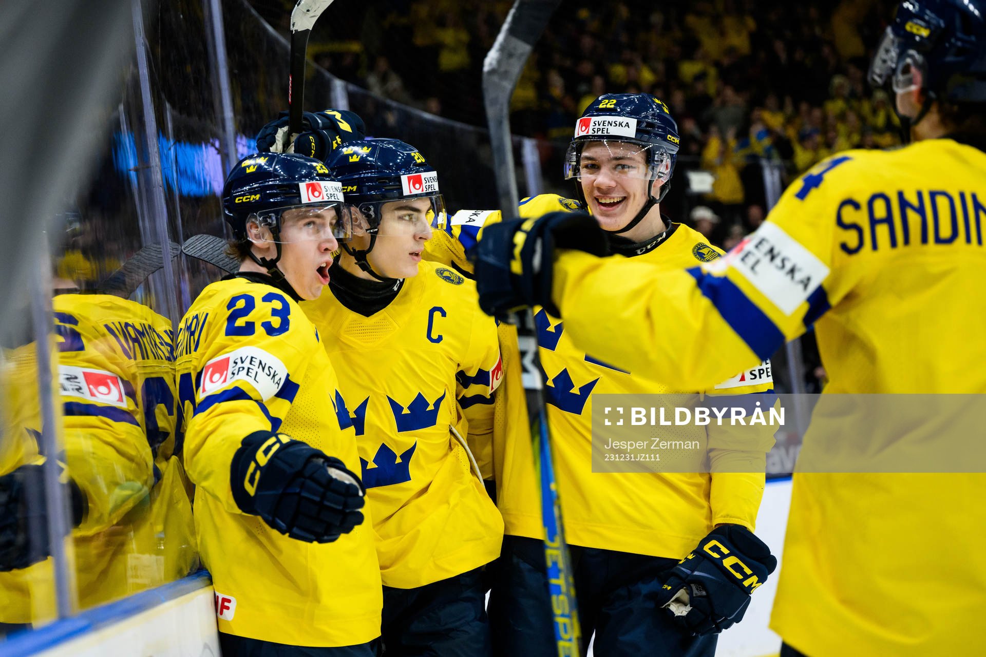 Jonathan Lekkerimäki of Sweden celebrating