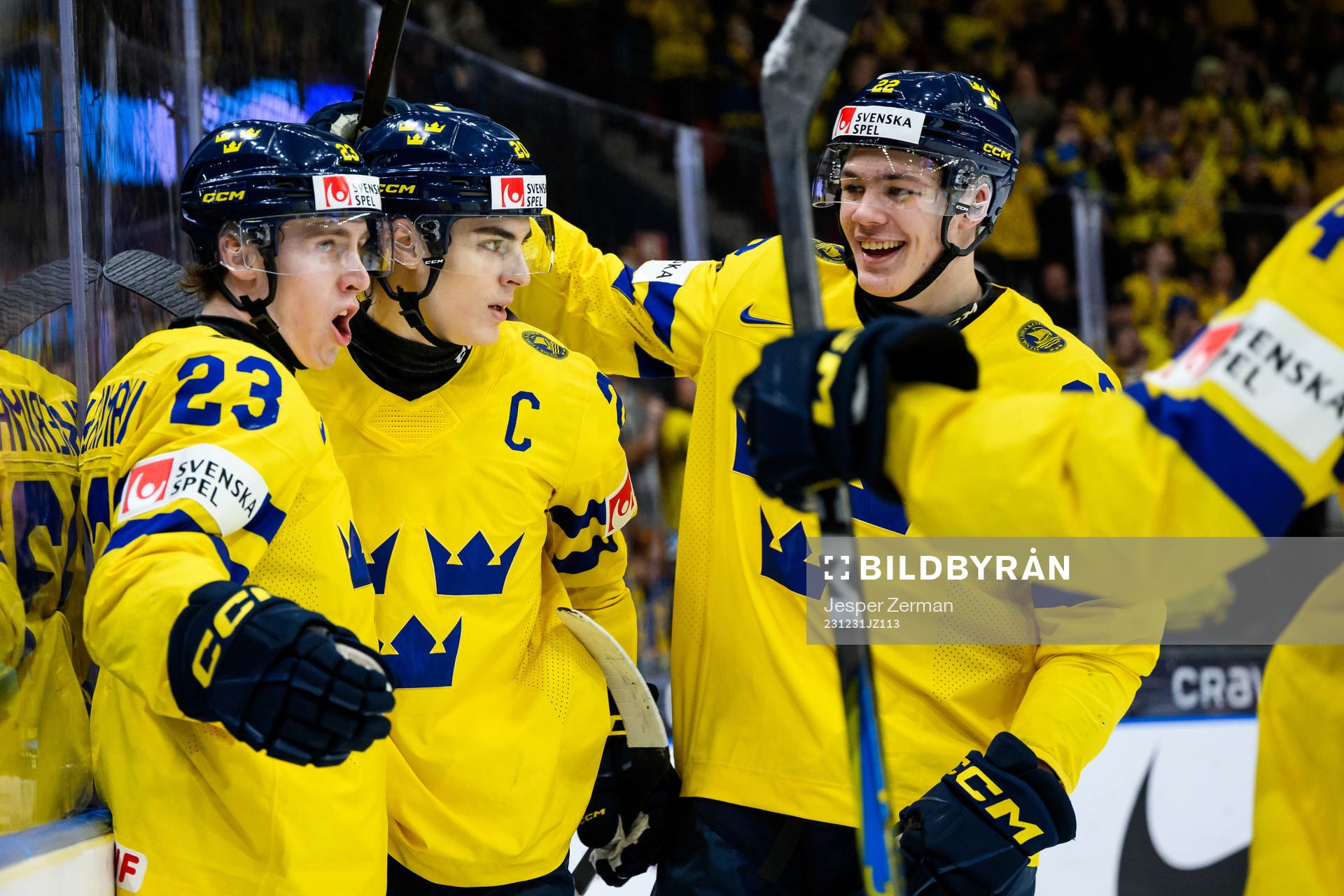 Jonathan Lekkerimäki of Sweden celebrating