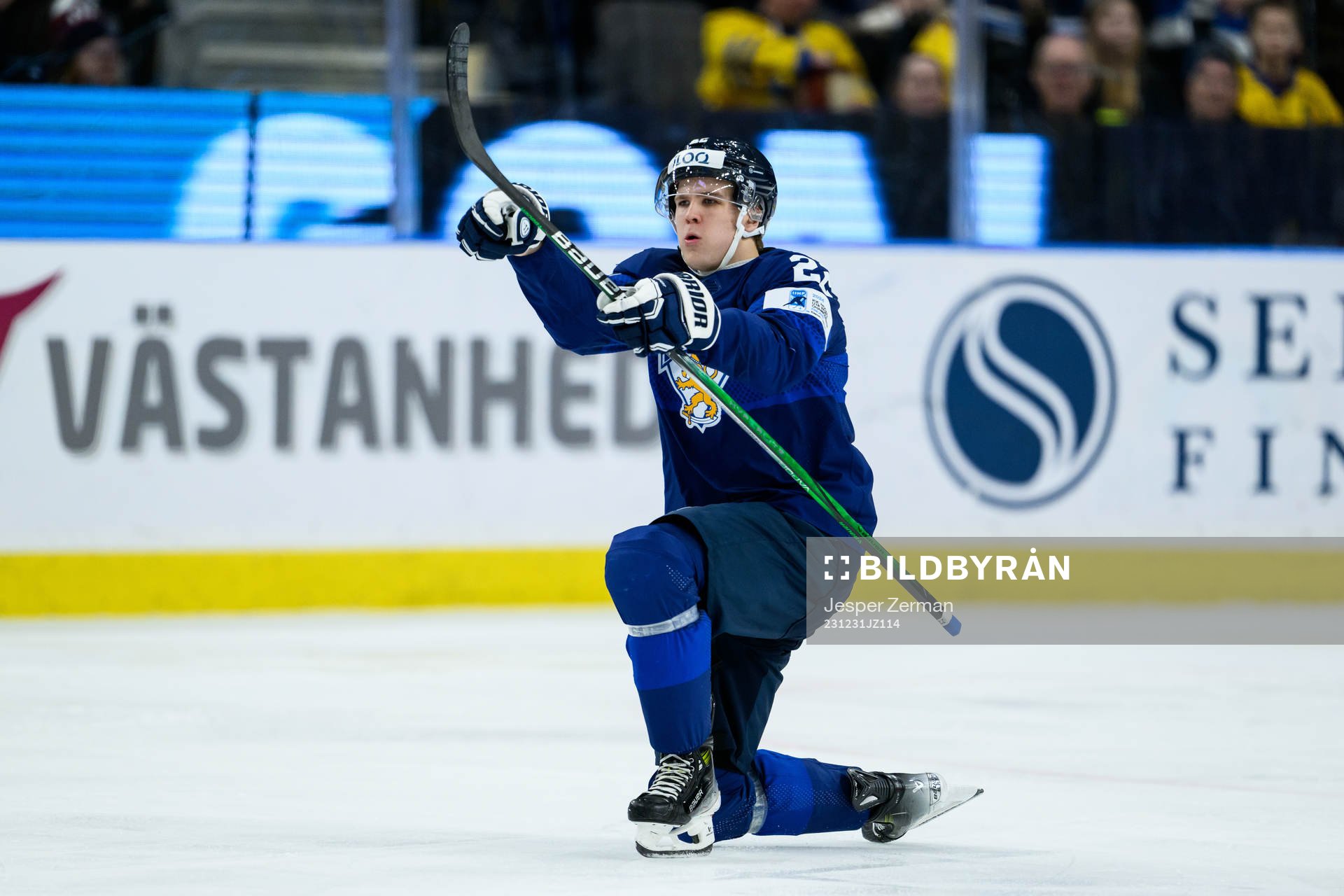 Kasper Halttunen of Finland celebrating