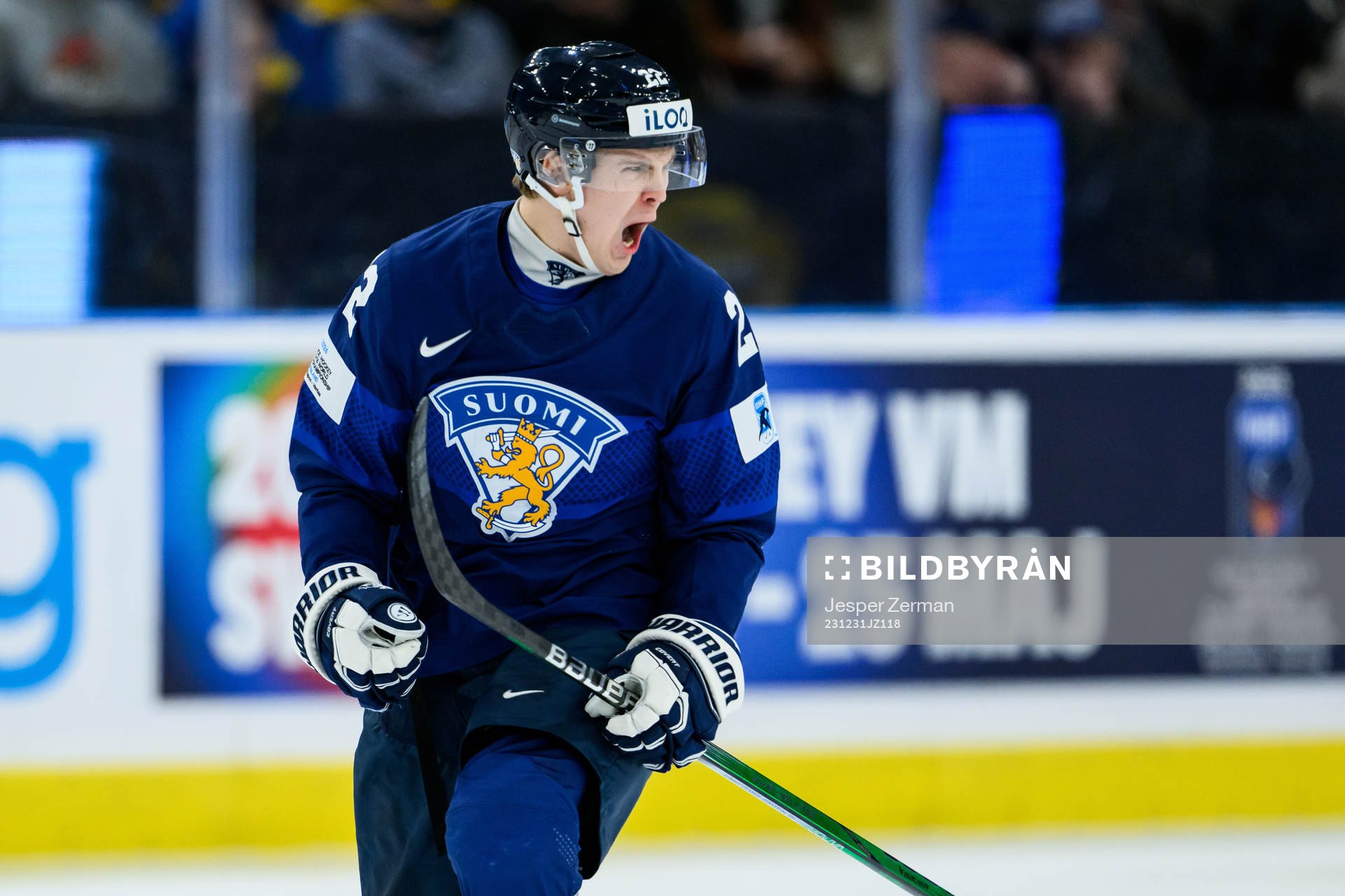 Kasper Halttunen of Finland celebrating
