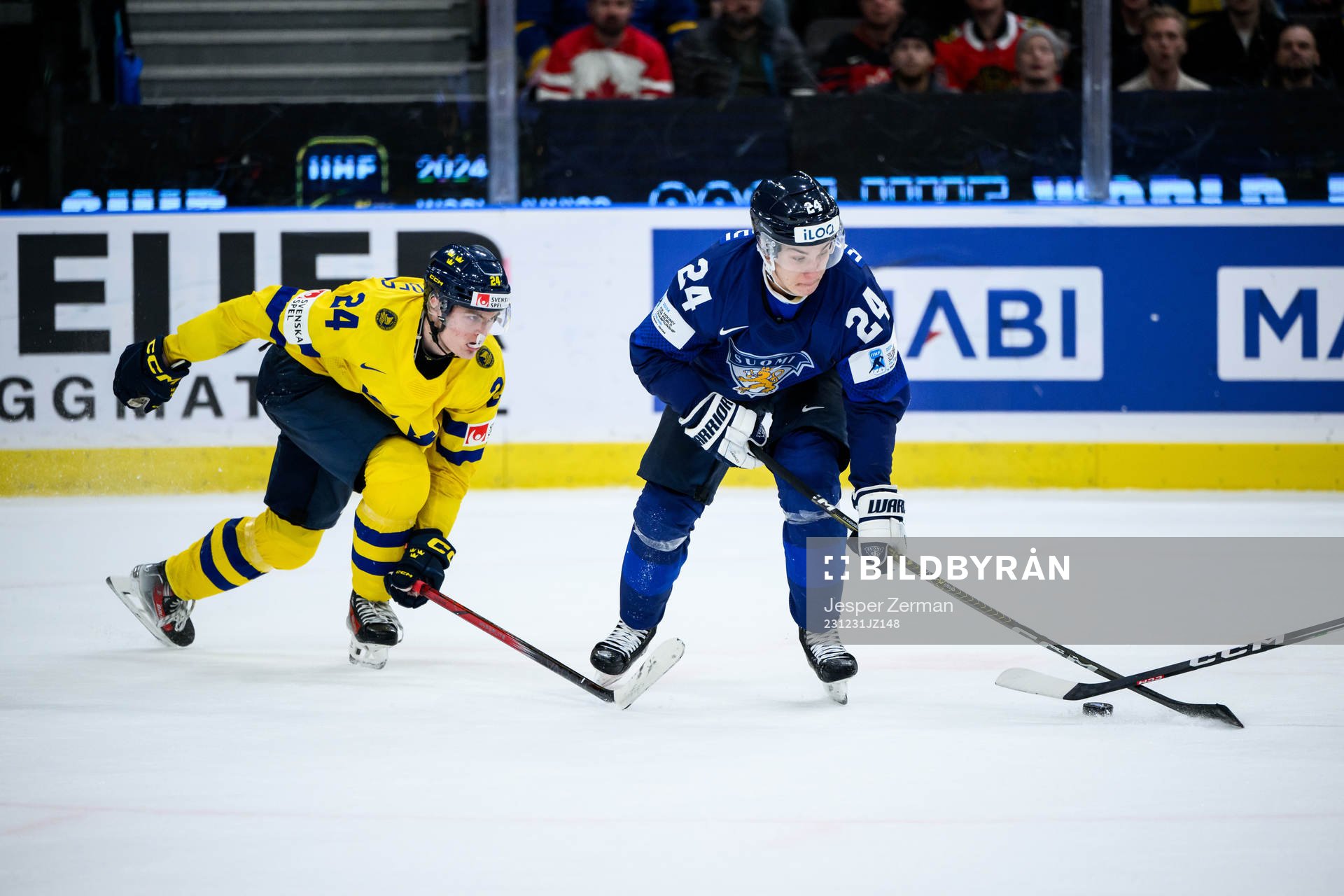 Tom Willander of Sweden and Aleksanteri Kaskimaki of Finland