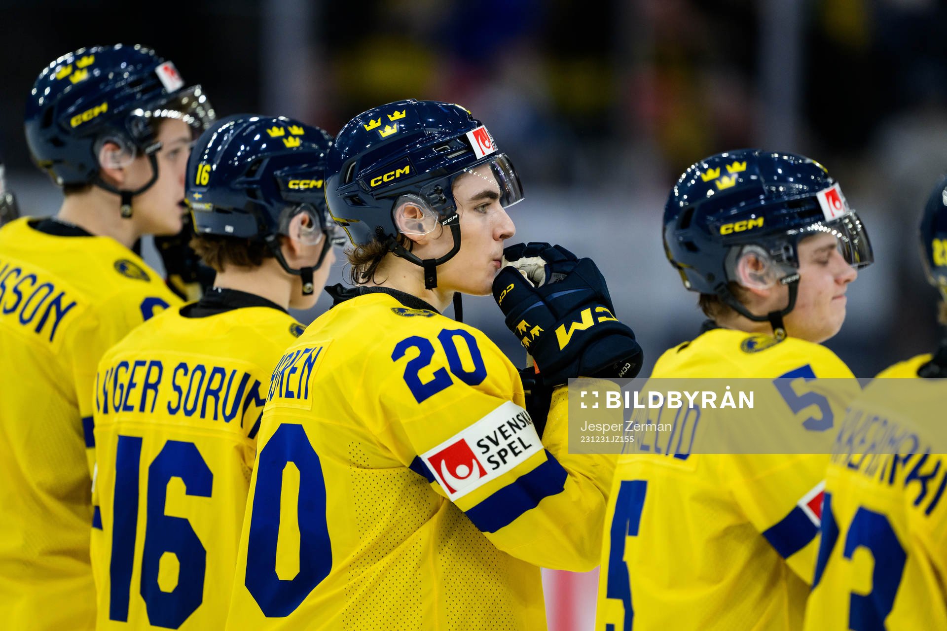 Liam Öhgren of Sweden looks dejected