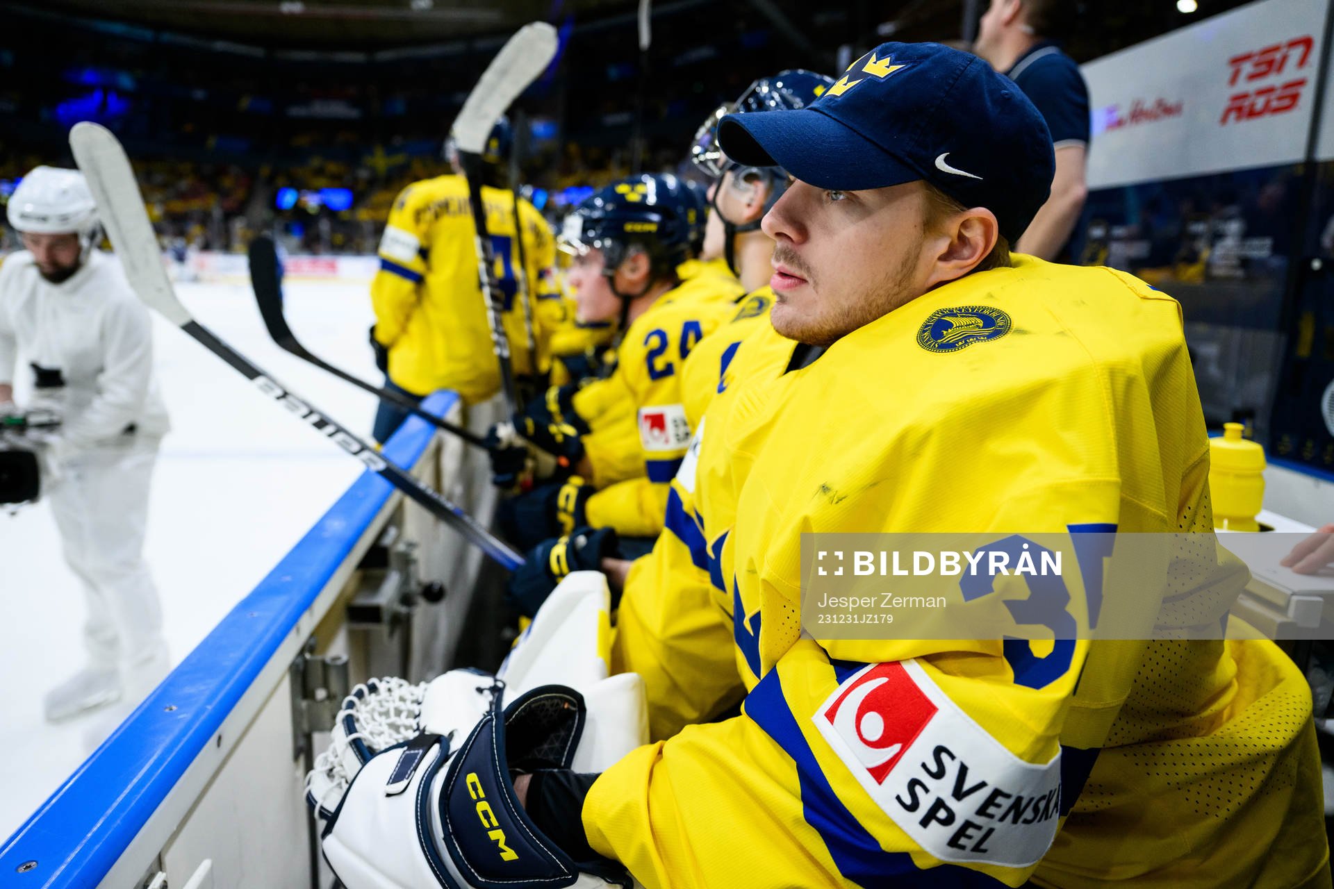 goaltender Hugo Hävelid of Sweden