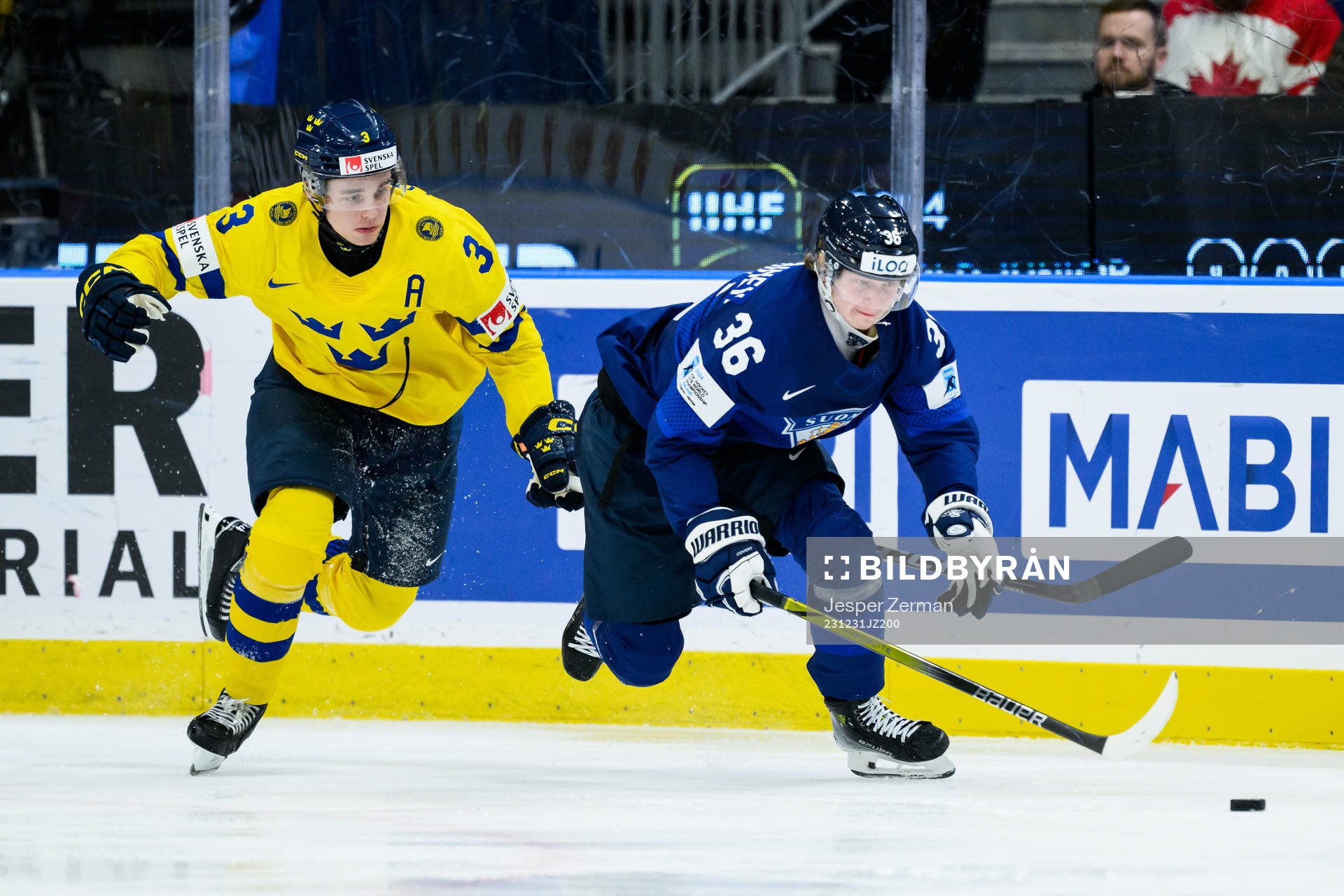 Elias Salomonsson of Sweden and Janne Naukkarinen of Finland
