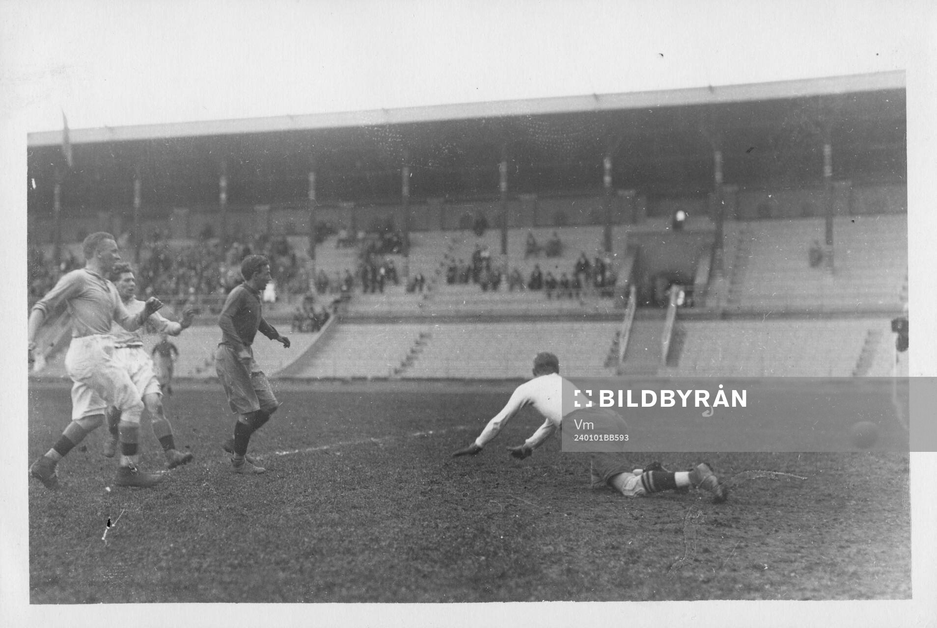 Fotboll, Stockholm - Göteborg. Stockholms Olympiastadion.